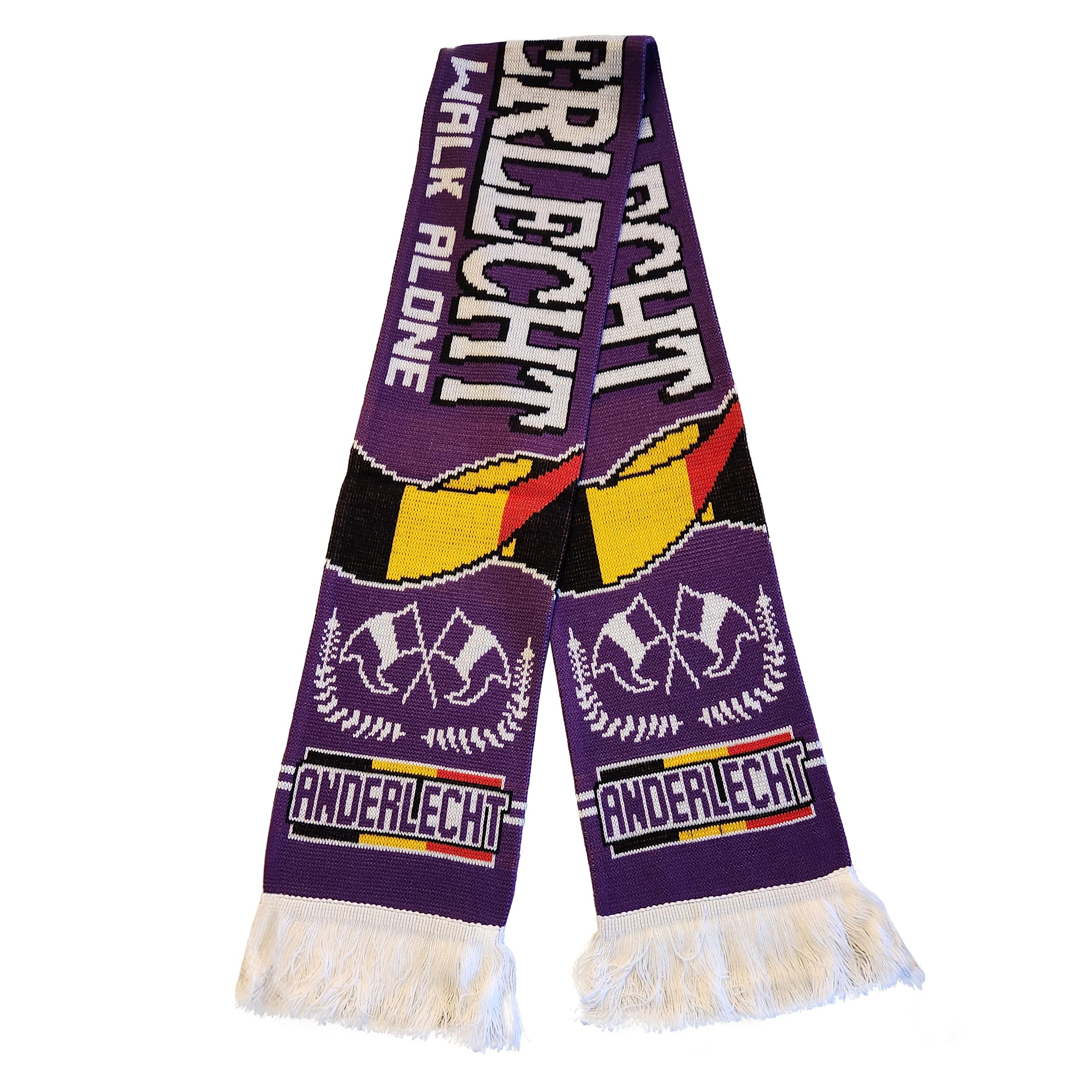 Anderlecht FC Fan Scarf - Premium Acrylic Knit Football Scarf for Soccer Matches, Games & Supporters - Perfect Gift for Anderlecht Fans