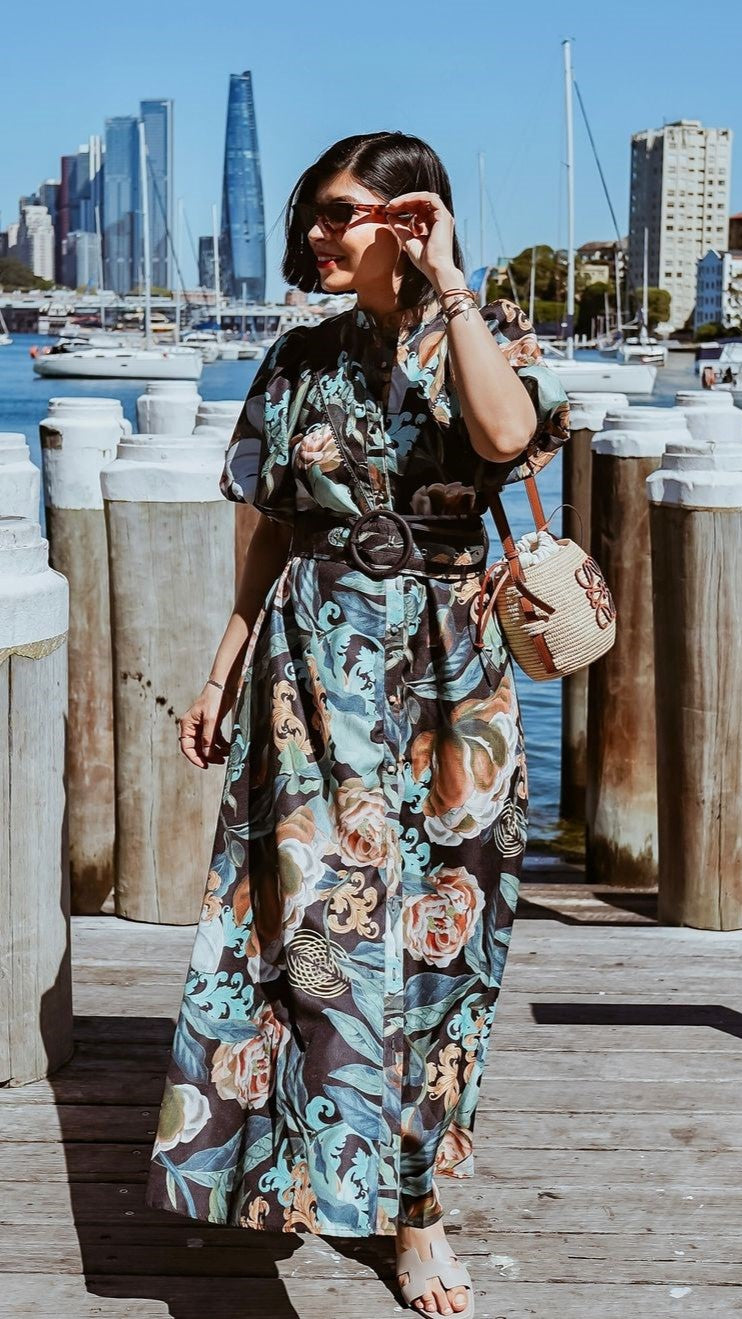 Hedley Maxi Dress for Women - Elegant Black Long Flowy Dress for Summer, Beach, Parties & Casual Wear