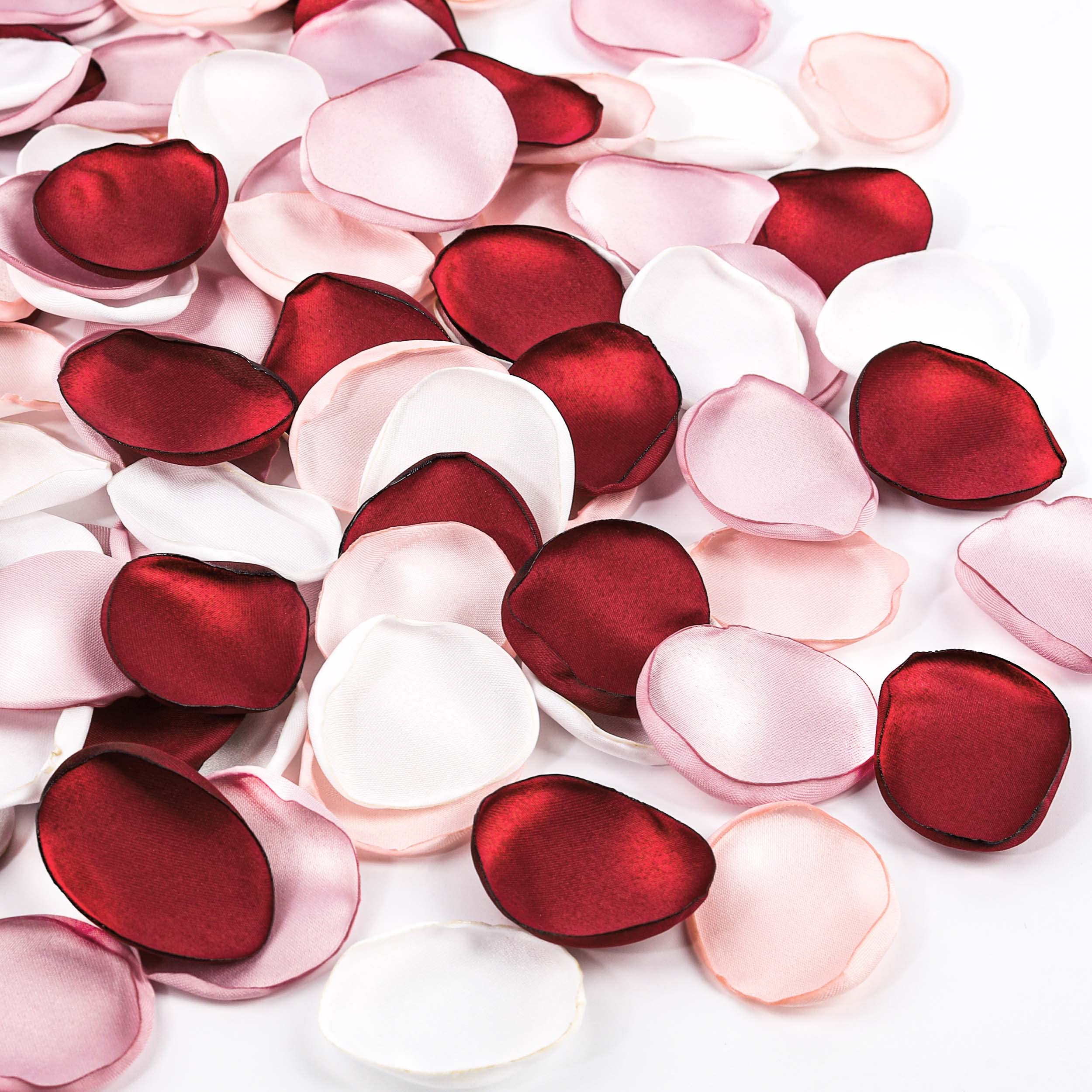 300pcs Artificial Silk Rose Petals - Realistic Flower Girl Scatter for Wedding Aisle, Centerpieces, Table Confetti, Party Favors & Home Decoration - Perfect for Weddings, Baby Showers, Romantic Events & DIY Crafts