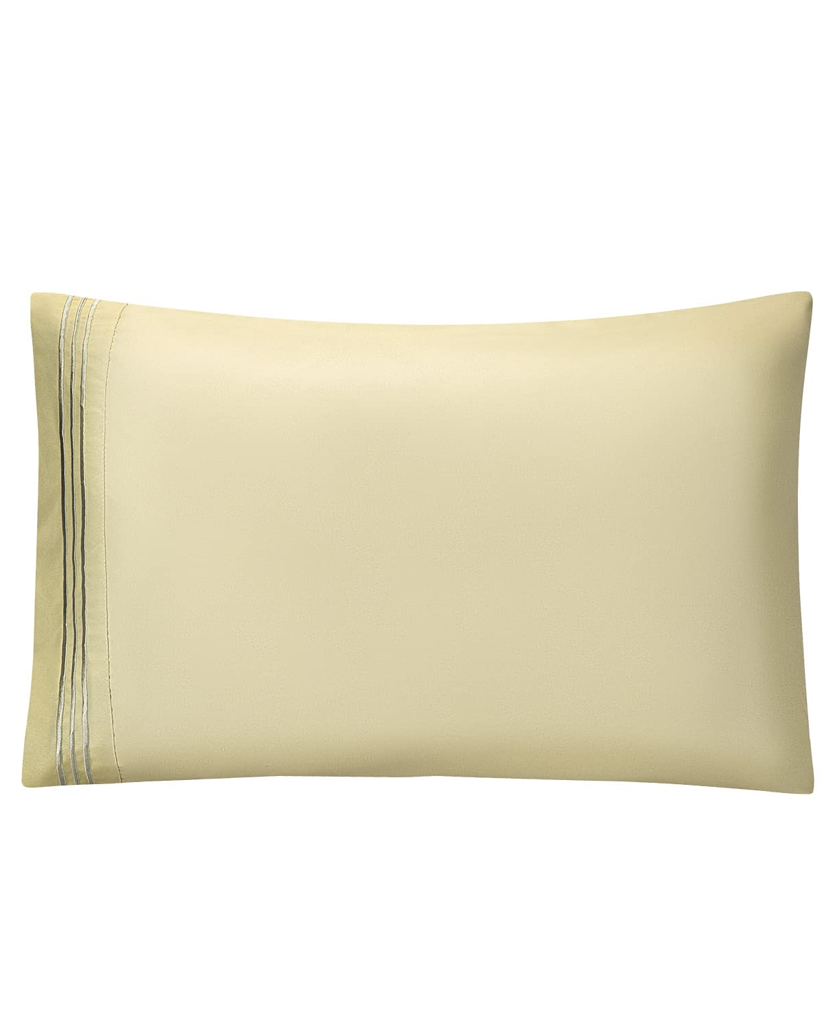 Villand 1800 Thread Count Brushed Microfiber Pillowcase Set of 2 - Ultra Soft, Stain & Fade Resistant, Wrinkle-Free Luxury Hotel Quality Pillow Cases with Envelope Closure - Perfect for Bedroom, Guest Room & Airbnb