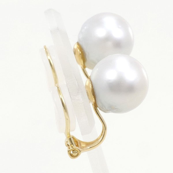 18K Yellow Gold Pearl Earrings for Women - Classic Elegant Stud Earrings - Perfect for Weddings, Parties & Everyday Wear
