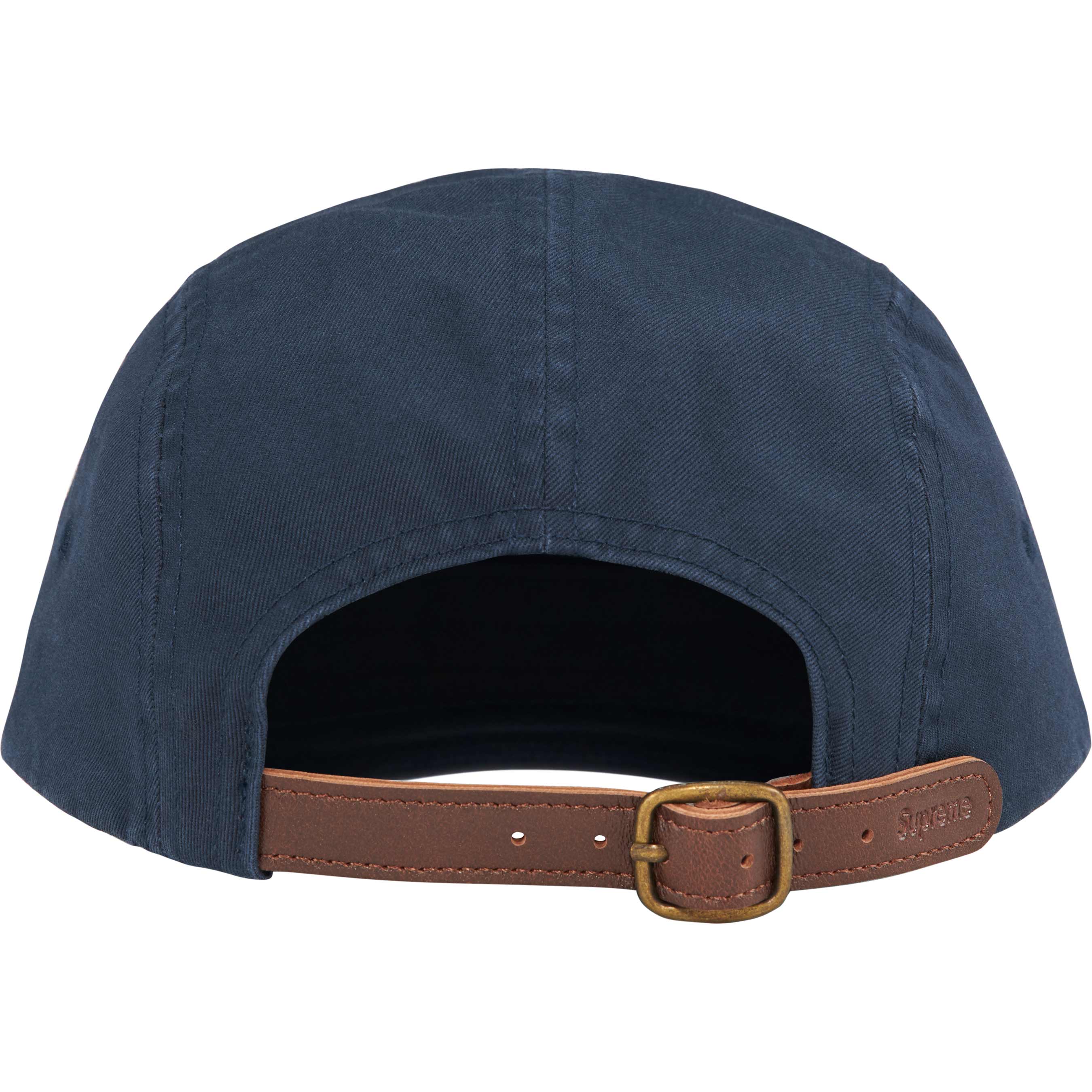 Supreme FW24 Washed Chino Twill Camp Cap in Navy Blue - Stylish Casual Hat for Streetwear, Outdoor Adventures & Everyday Wear