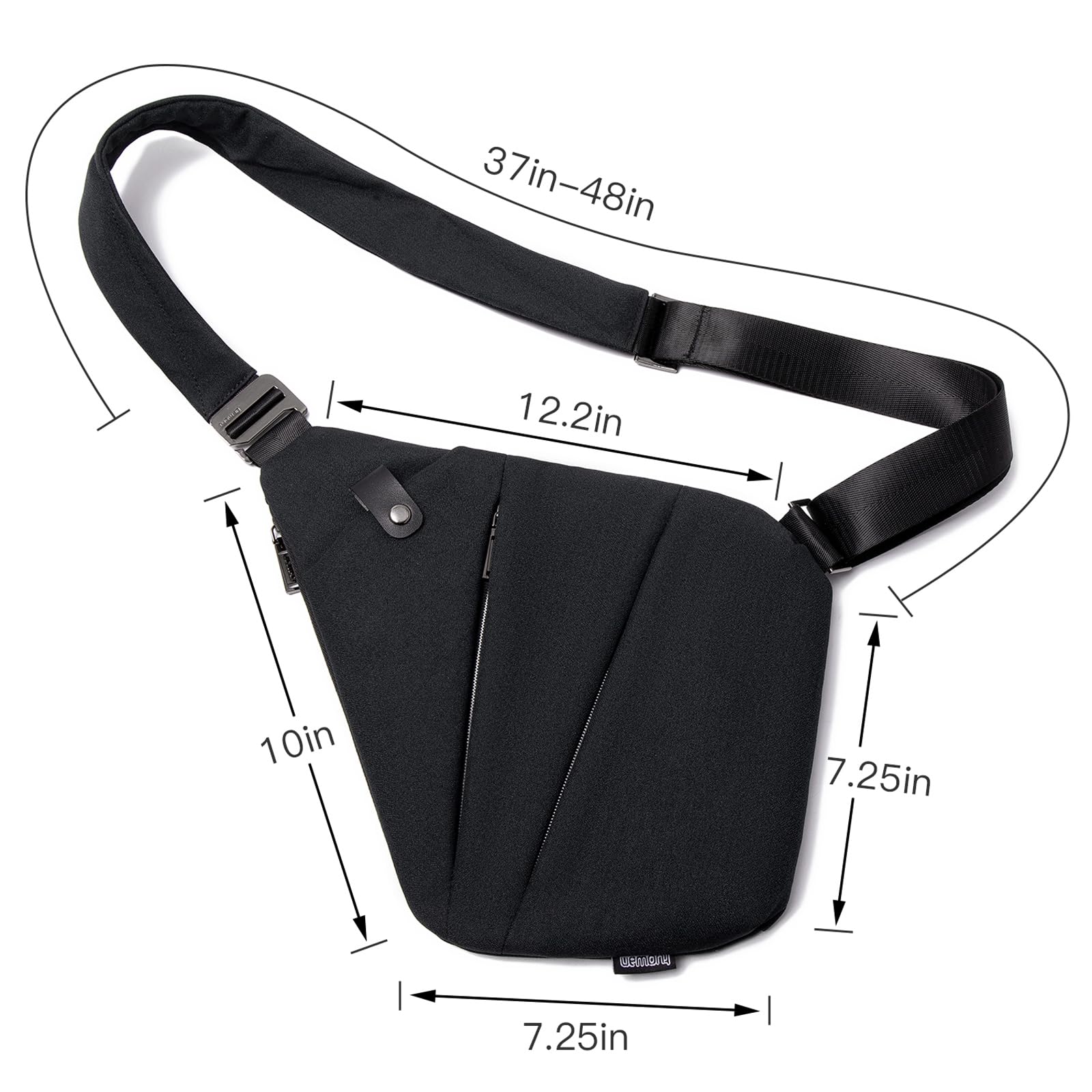 WEIATAS Unisex Sling Bag - Lightweight Chest Shoulder Backpack for Men & Women - Perfect for Travel, Hiking, Cycling & Outdoor Adventures