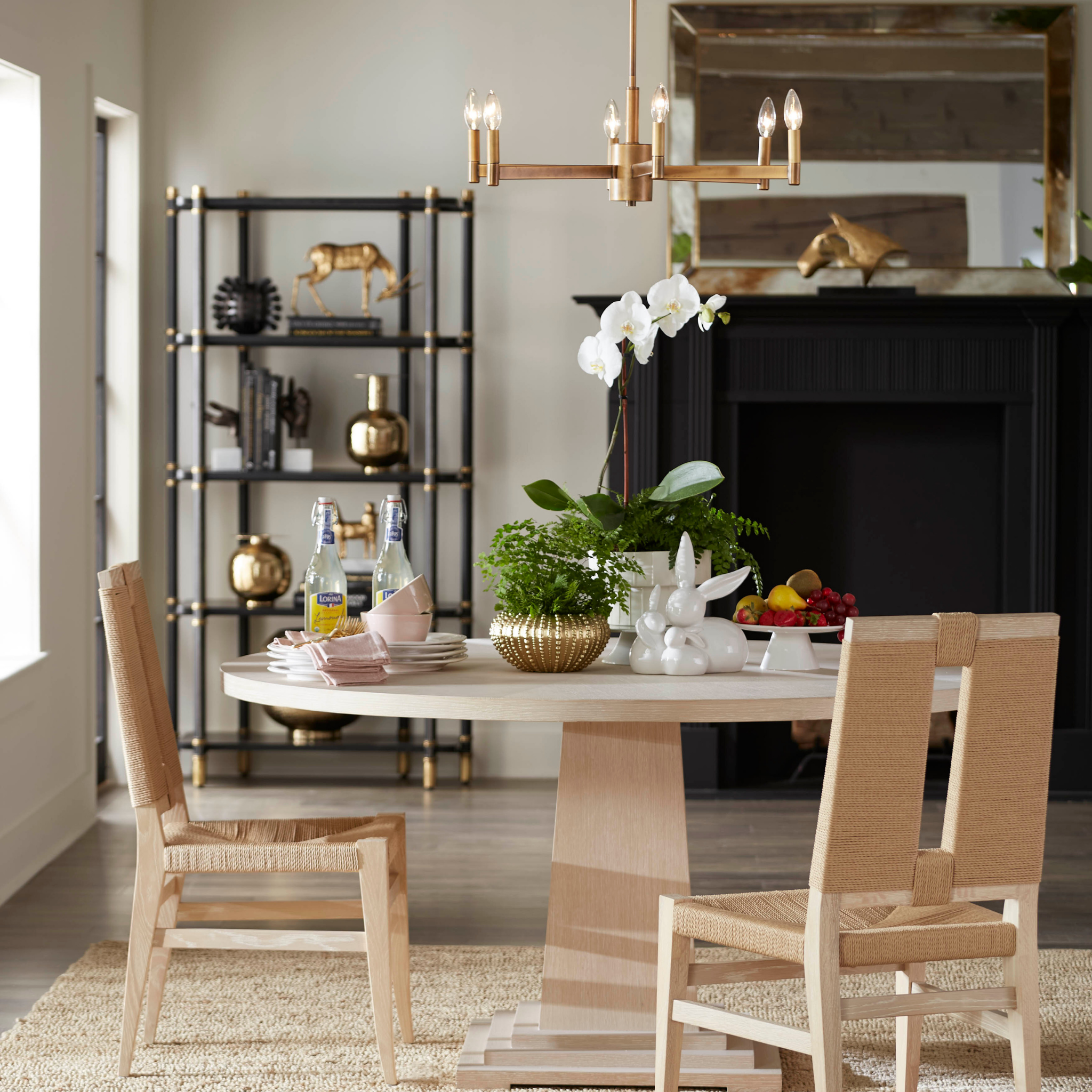 Breanna Modern Dining Table - Solid Wood Kitchen Table for 6 - Perfect for Family Dinners & Entertaining Guests