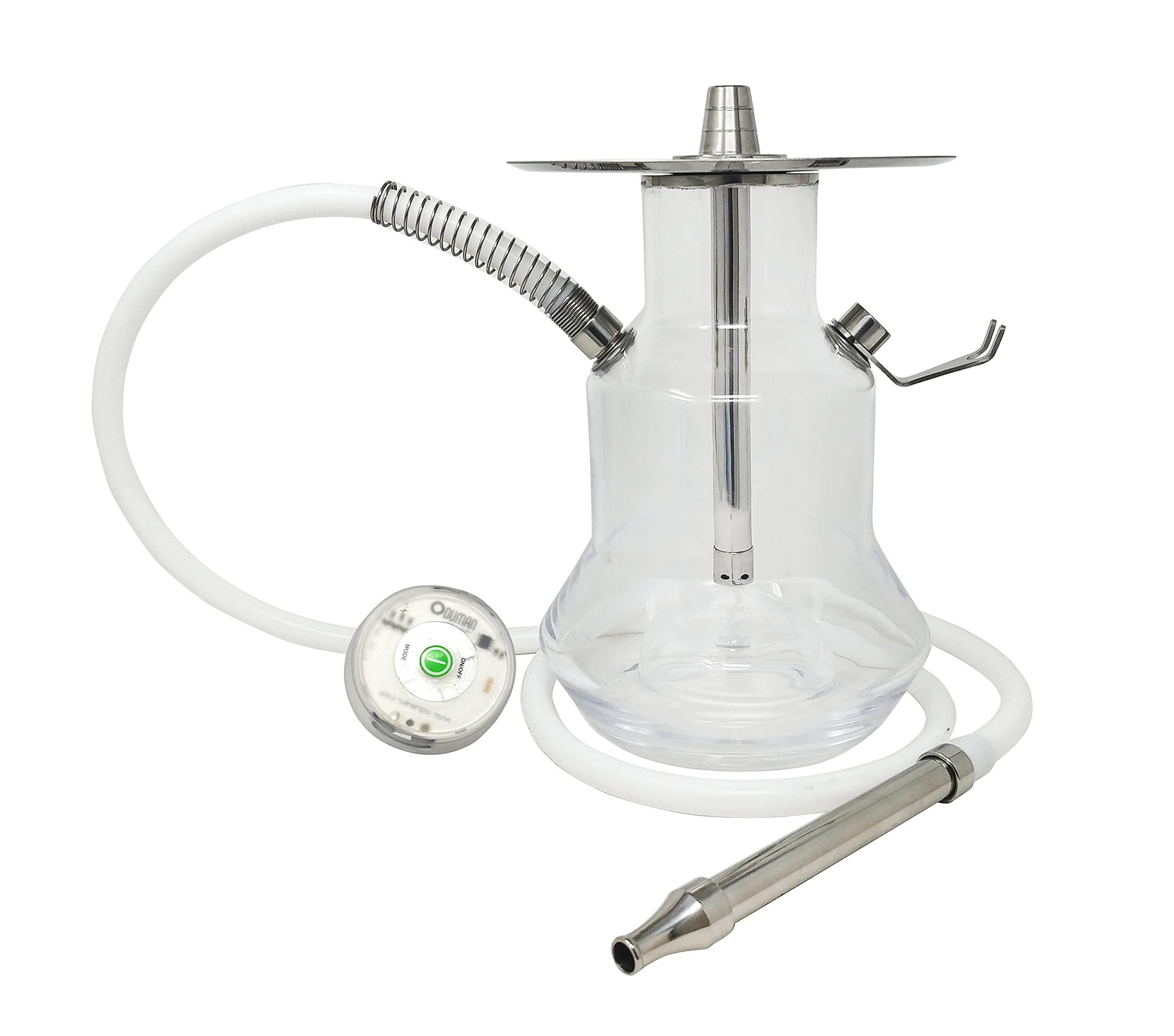 Premium Oduman N4 LED Hookah with Tornado Base - Modern Glass Hookah Pipe for Home & Parties, Perfect for Relaxation & Social Gatherings