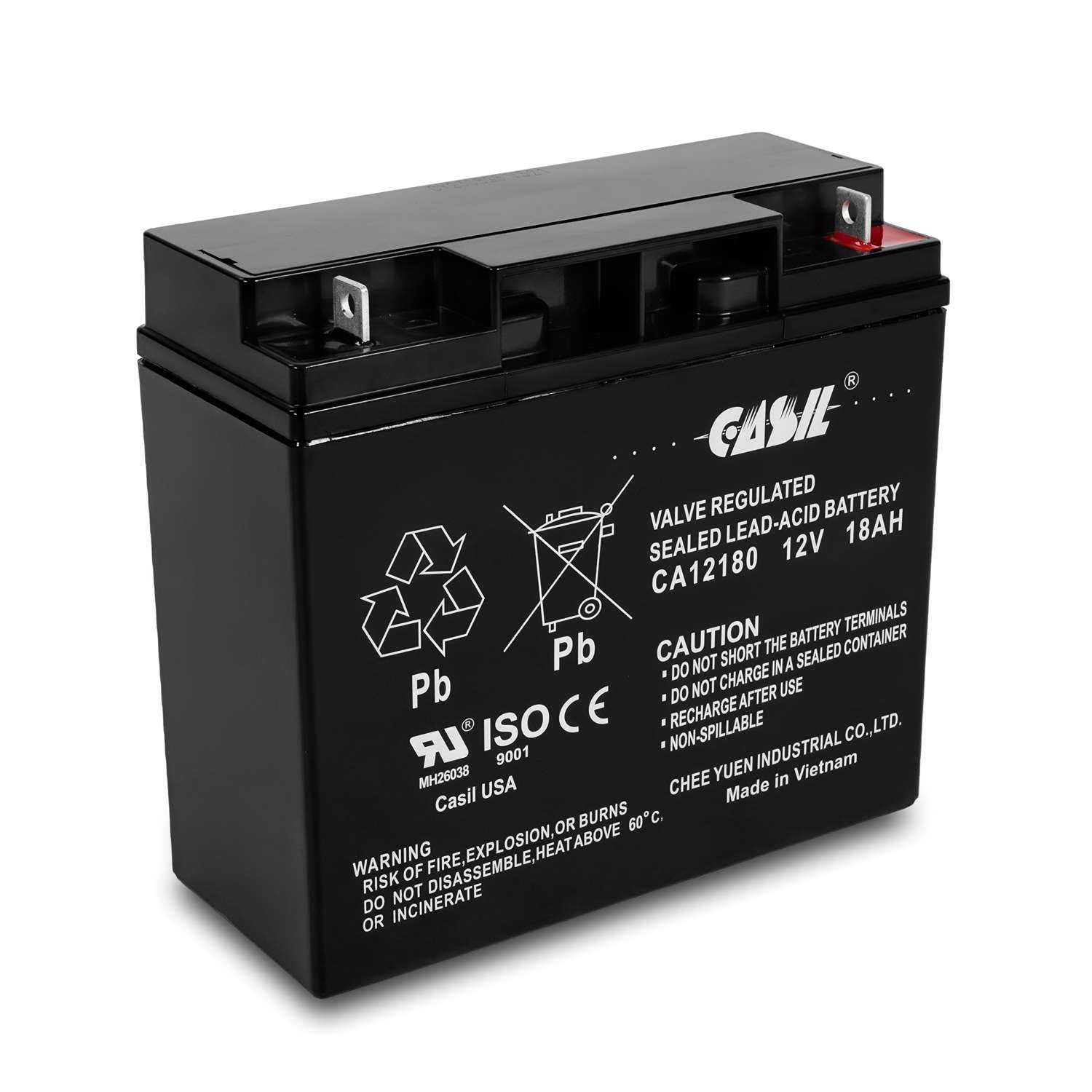 12V 18AH Champion Generator Replacement Battery - Compatible with Champion 9000, 7000 & CP12180 Generators - Reliable Power Backup for Home, RV & Outdoor Emergencies