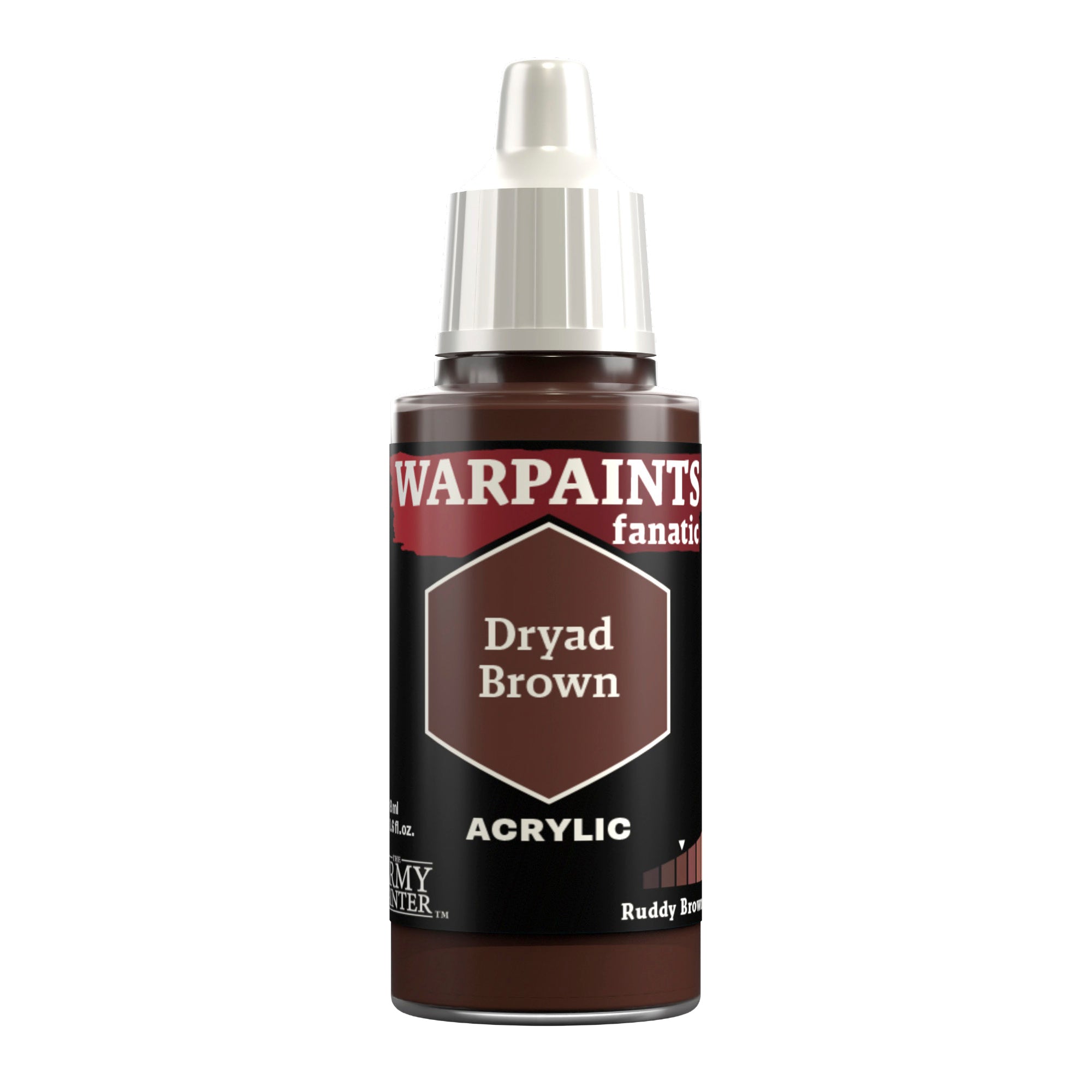 Warpaints Fanatic: Dryad Brown Acrylic Paint for Miniatures & Models - Perfect for Warhammer, D&D, and Tabletop Gaming