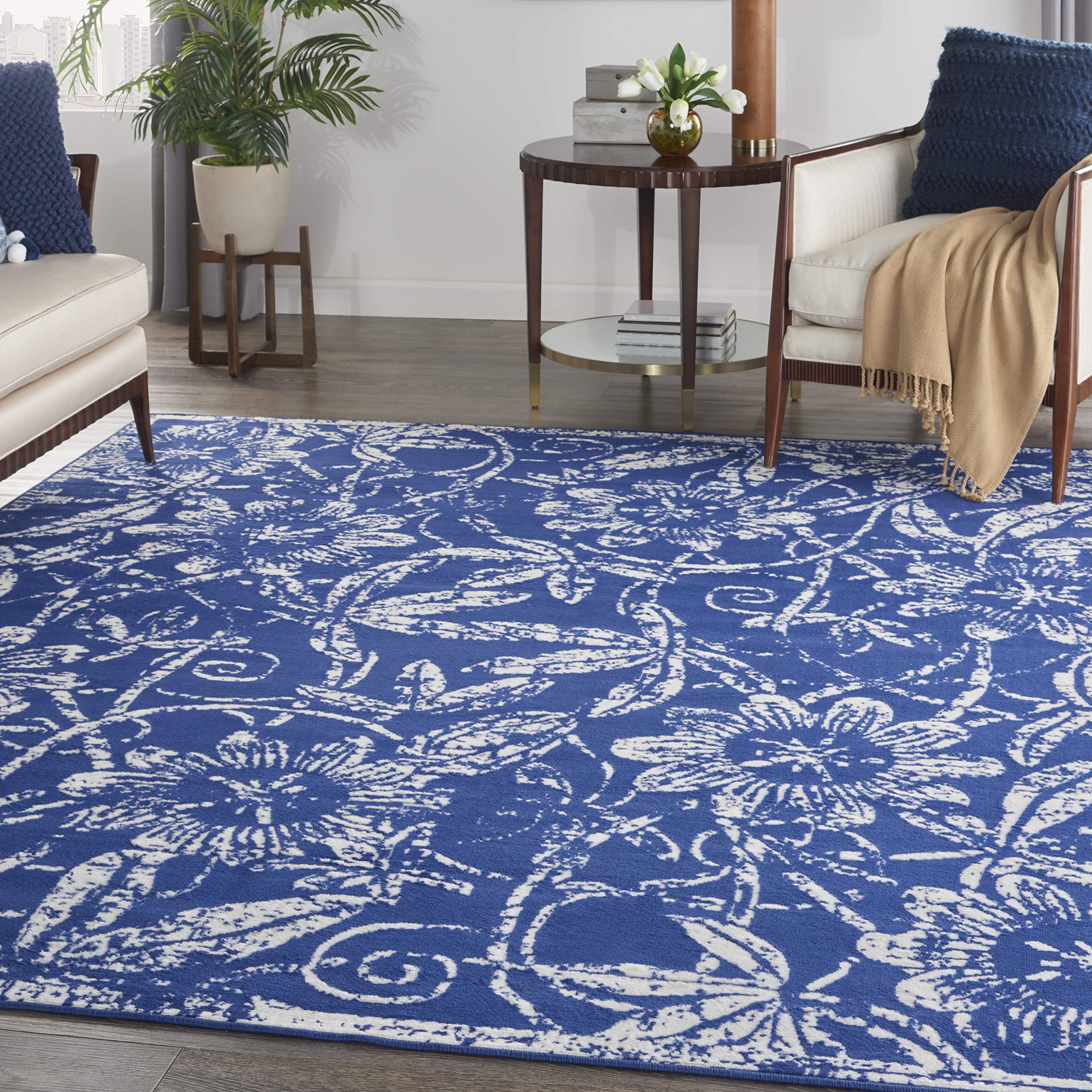 Nourison Whimsicle Floral Navy 8'4