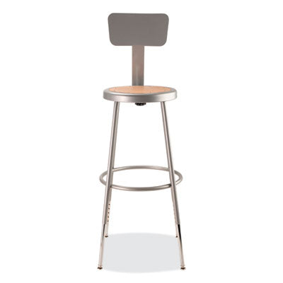 NPS 6200 Series Heavy Duty Adjustable Stool with Backrest - 25