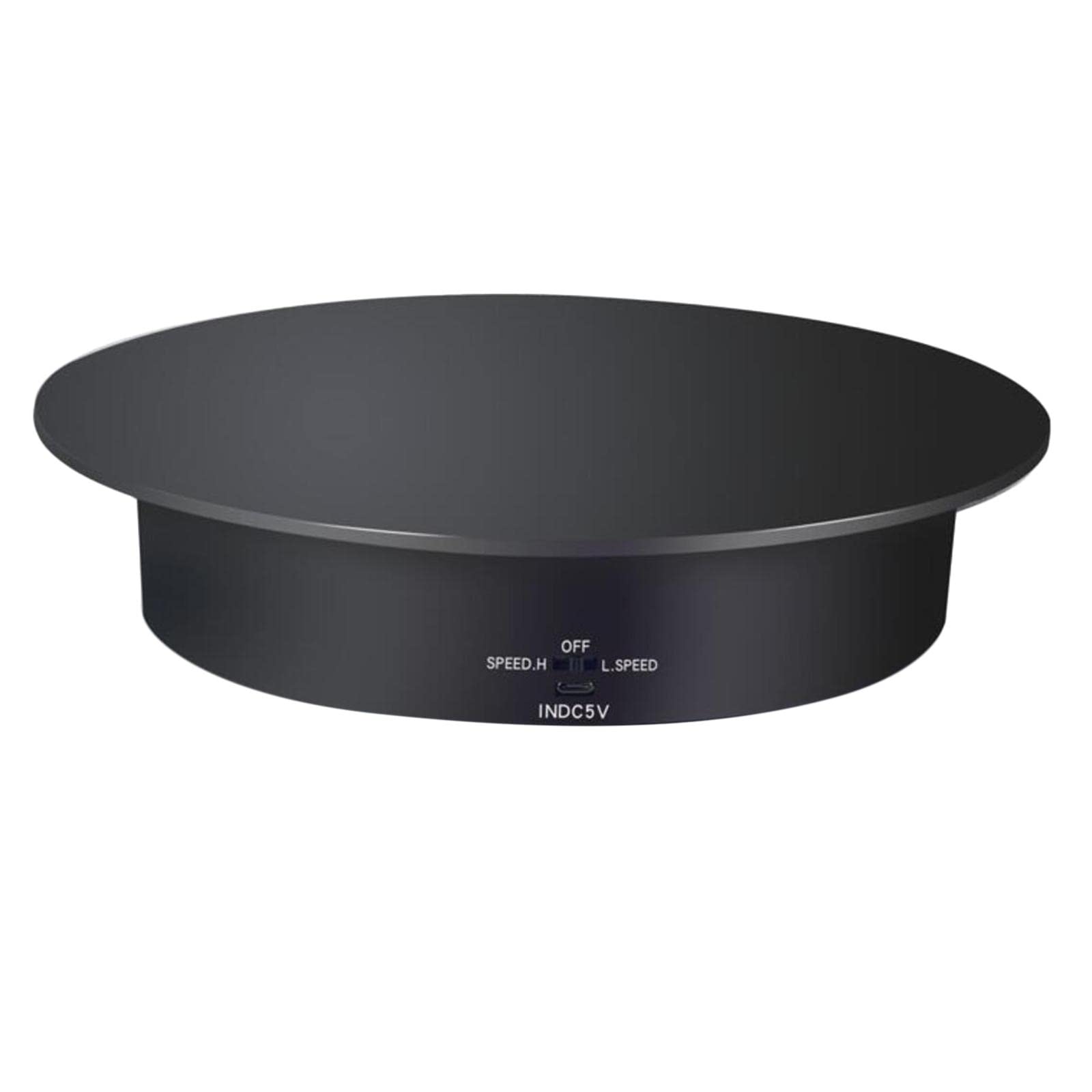 360 Degree Electric Turntable - AMLESO Swivel Plate Display Stand for Jewelry, Rings & Small Items Showcase | Perfect for Store Displays, Photography & Product Videos