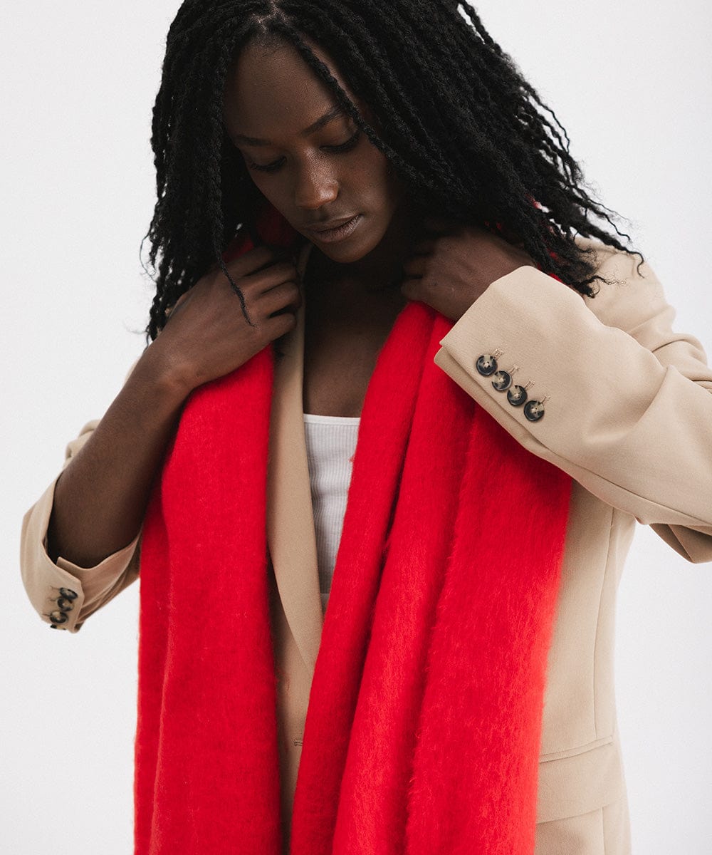 Soft & Chunky Mik Oversized Knit Scarf for Women - Winter Warm Fashion Accessory - Perfect for Cold Weather, Travel & Outdoor Activities