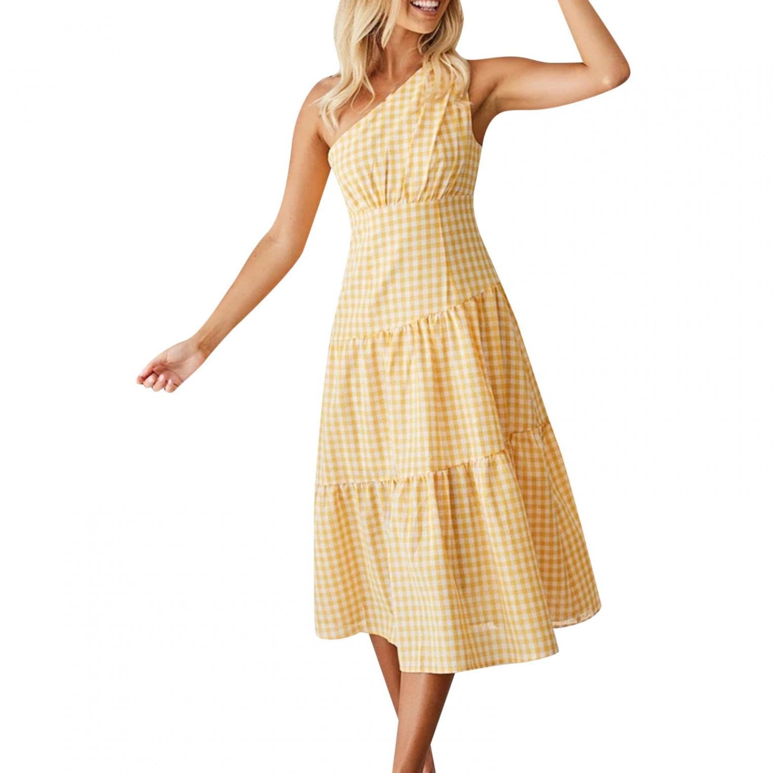 BAGELISE Women's Maxi Dress - Floral Print Sleeveless Summer Long Dress for Beach Vacation, Hawaii Party & Casual Wear | Perfect for Tropical Getaways, Poolside Lounging & Summer Festivals