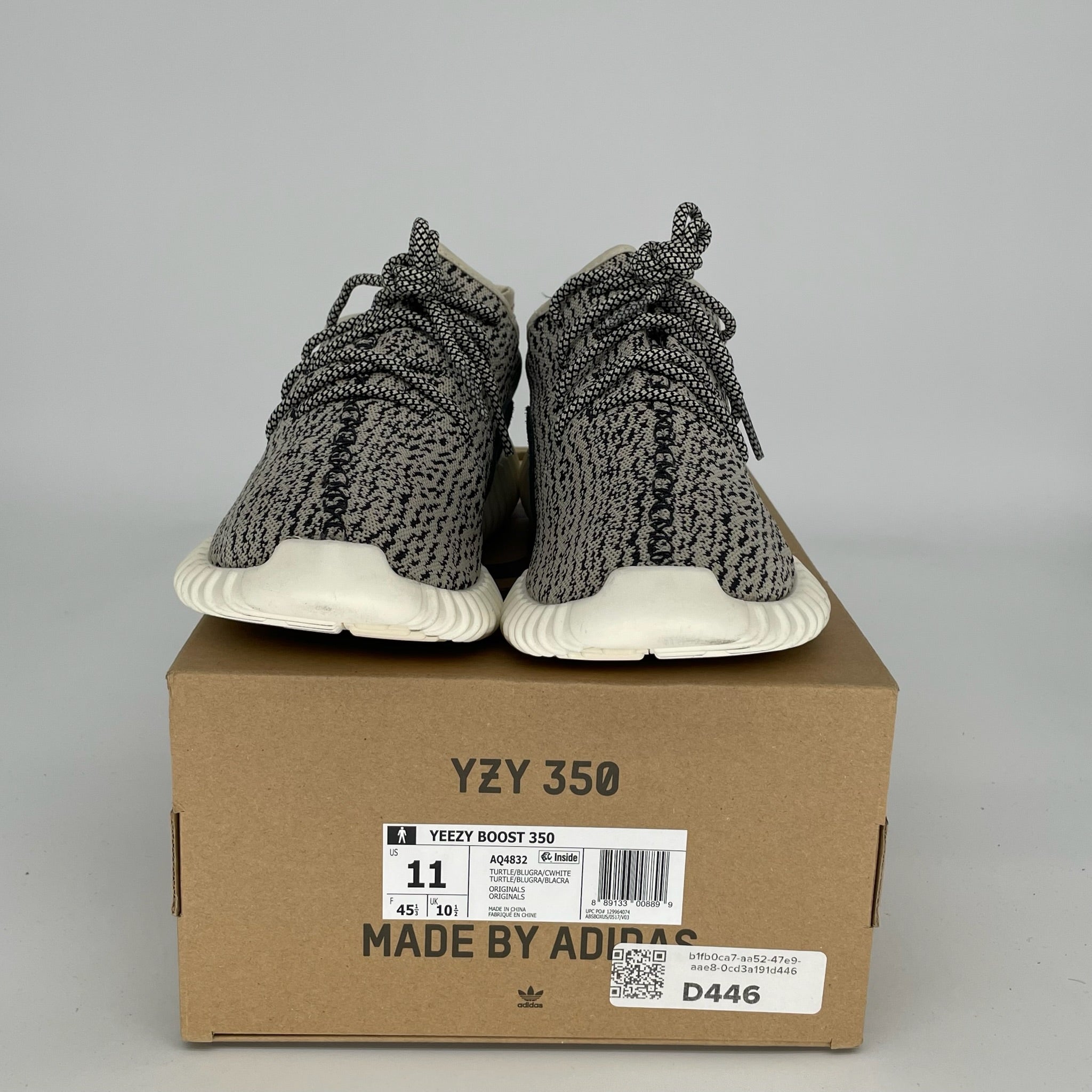 Adidas Yeezy Boost 350 V2 Turtle Dove Sneakers - Men's Size 11 (AQ4832) | Comfortable Running Shoes for Casual Wear & Street Fashion