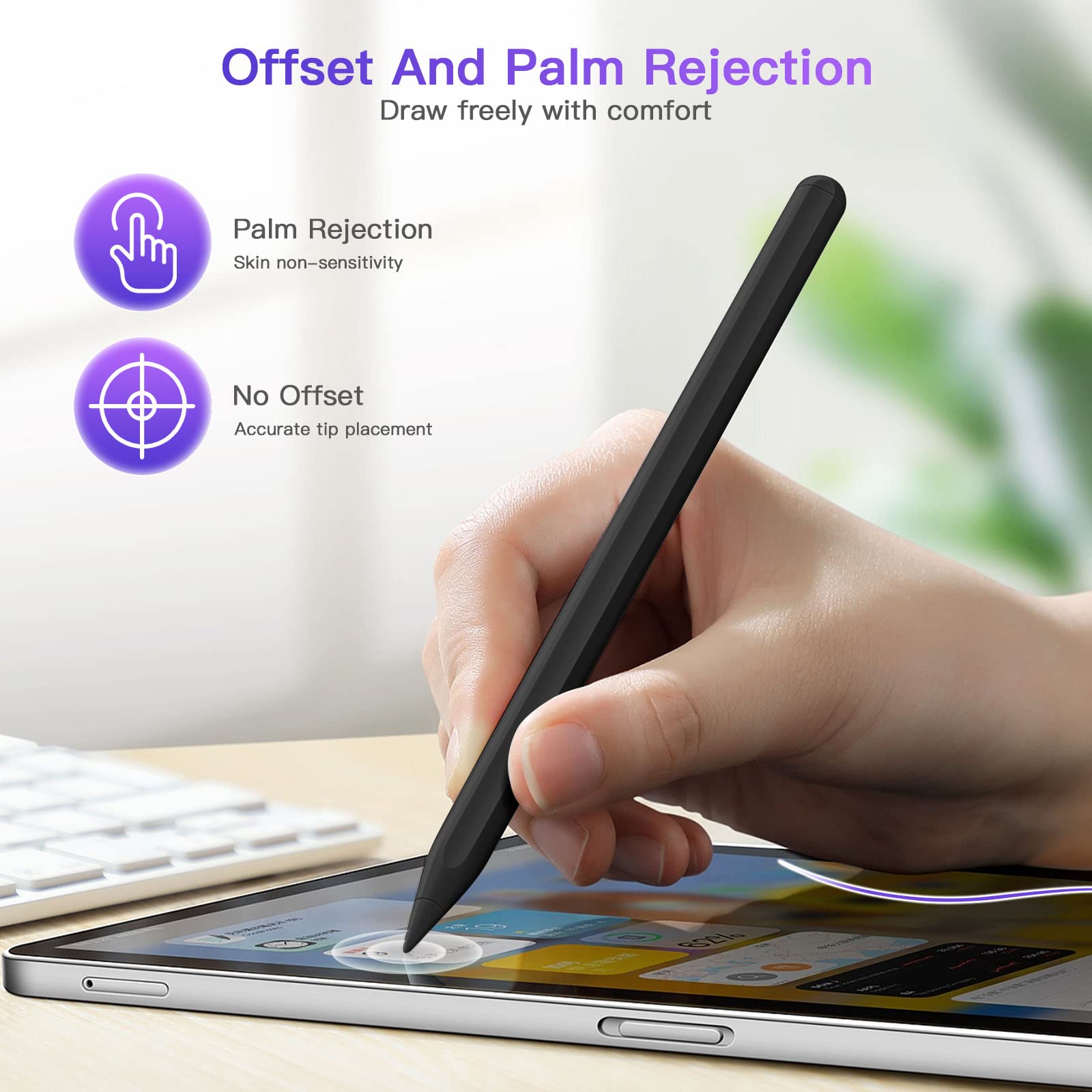 2nd Gen Magnetic Stylus Pen with Wireless Charging - Compatible with iPad Pro 11