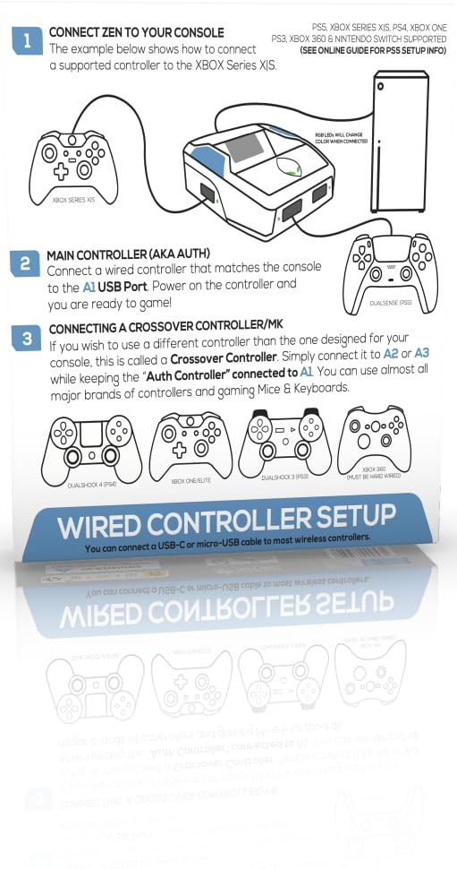 Cronus Zen Controller Emulator for Xbox PS4 PS5 Nintendo Switch & PC - Universal Gamepad Adapter for Seamless Cross-Platform Gaming (Model CM00053) - Perfect for Competitive Gaming, Modding & Multi-Platform Play