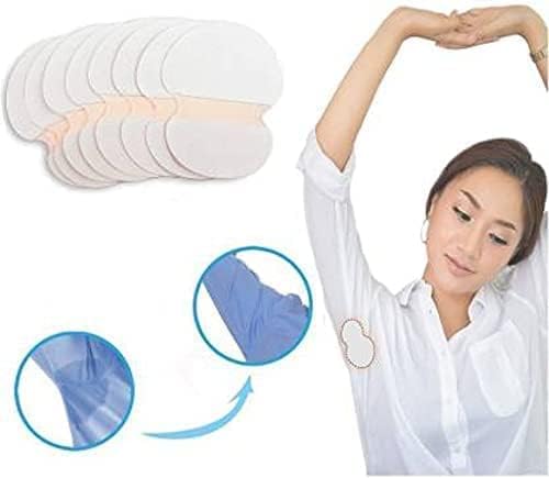SKDBPM Disposable Underarm Sweat Pads for Men & Women - Adhesive Sweat Absorber Pads (5-Pack, White) | Ideal for Workouts, Business Attire & Daily Comfort