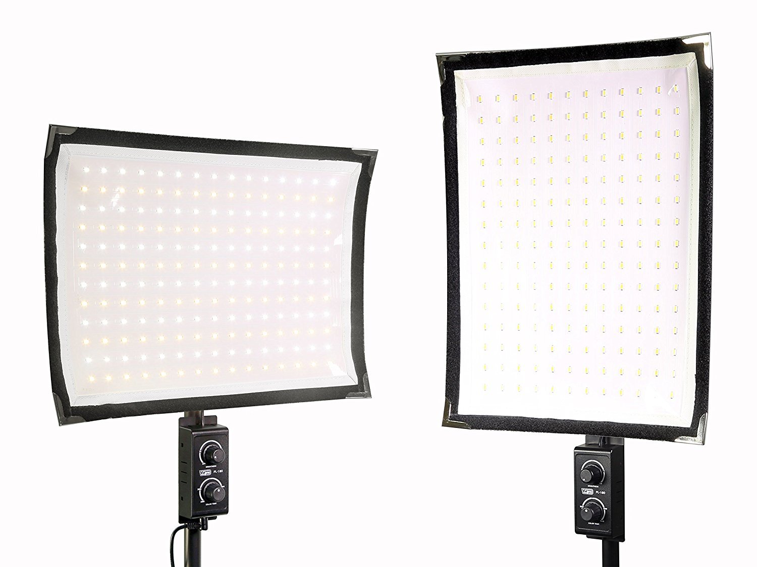 FL-180 Flexible Vari-Color LED Light Panel Kit with Adjustable Stand - Professional Photography Lighting for YouTube Videos, TikTok Content Creation & Home Studio Setup