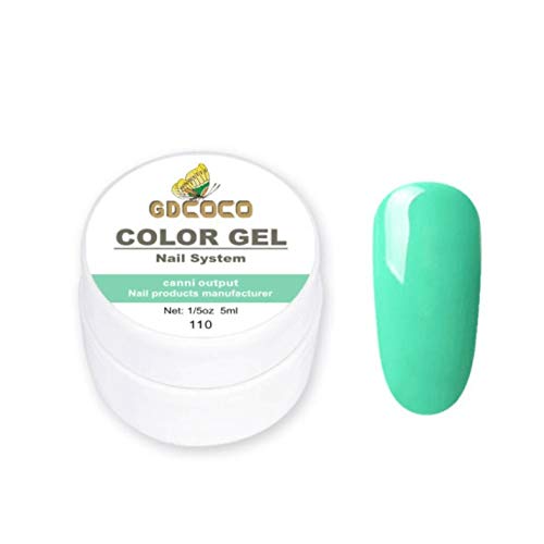 GDCOCO 5ml UV Gel Nail Polish - Soak Off LED Gel Paint for Nail Art, Pure Color Gel Polish (GD-CG-5ml-110) - Perfect for Salon & DIY Manicures at Home