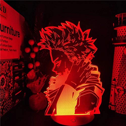 3D LED Night Light - My Hero Academia Hitoshi Shinso Anime Character Table Lamp with 16 Color Changing Modes & Remote Control | Perfect for Bedroom Decor, Christmas Gifts, Anime Fan Collection & Home Office Lighting