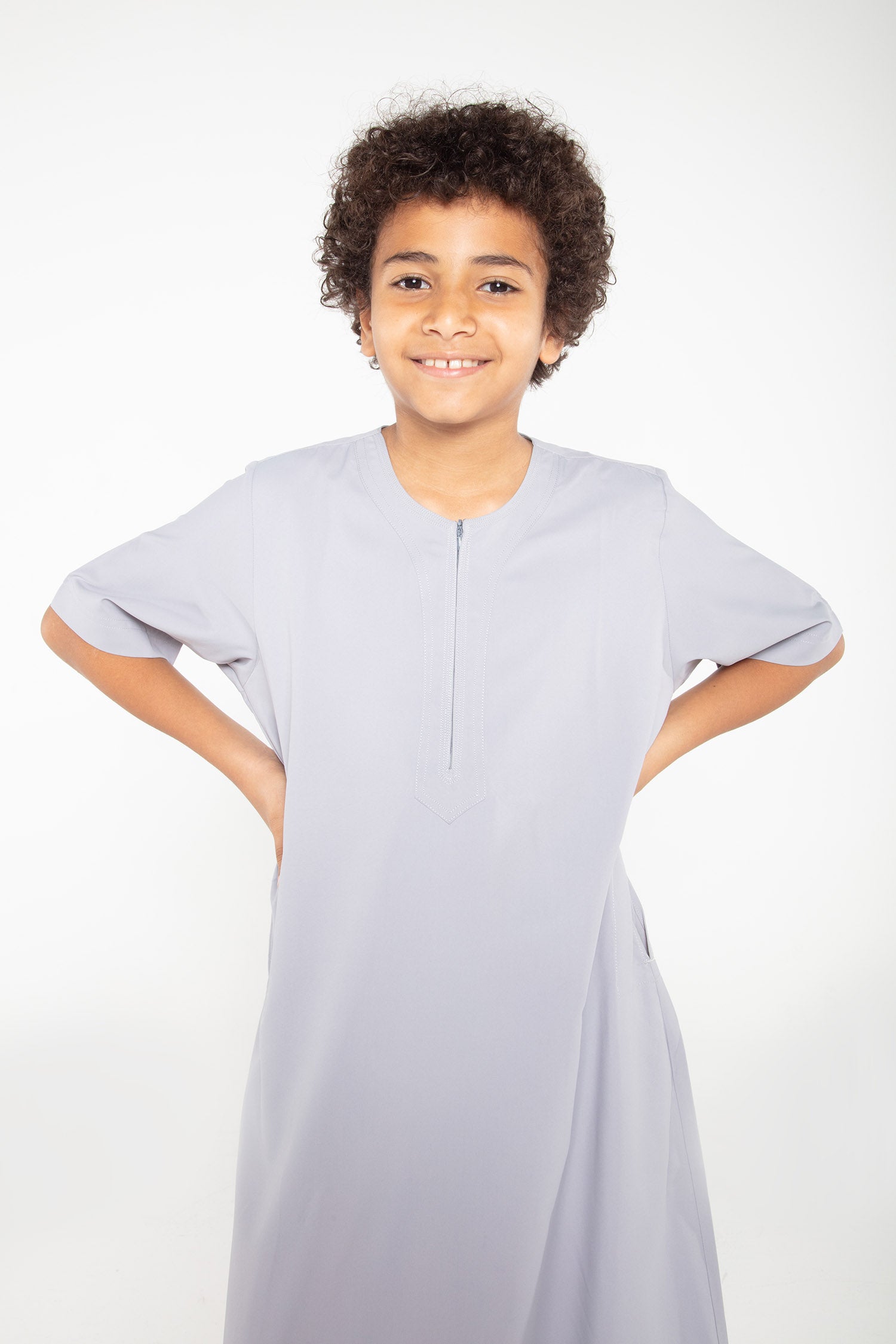 Boys Grey Short Sleeve T-Shirt - Comfortable Cotton Casual Tee for Kids | Perfect for School, Playdates & Summer Outfits
