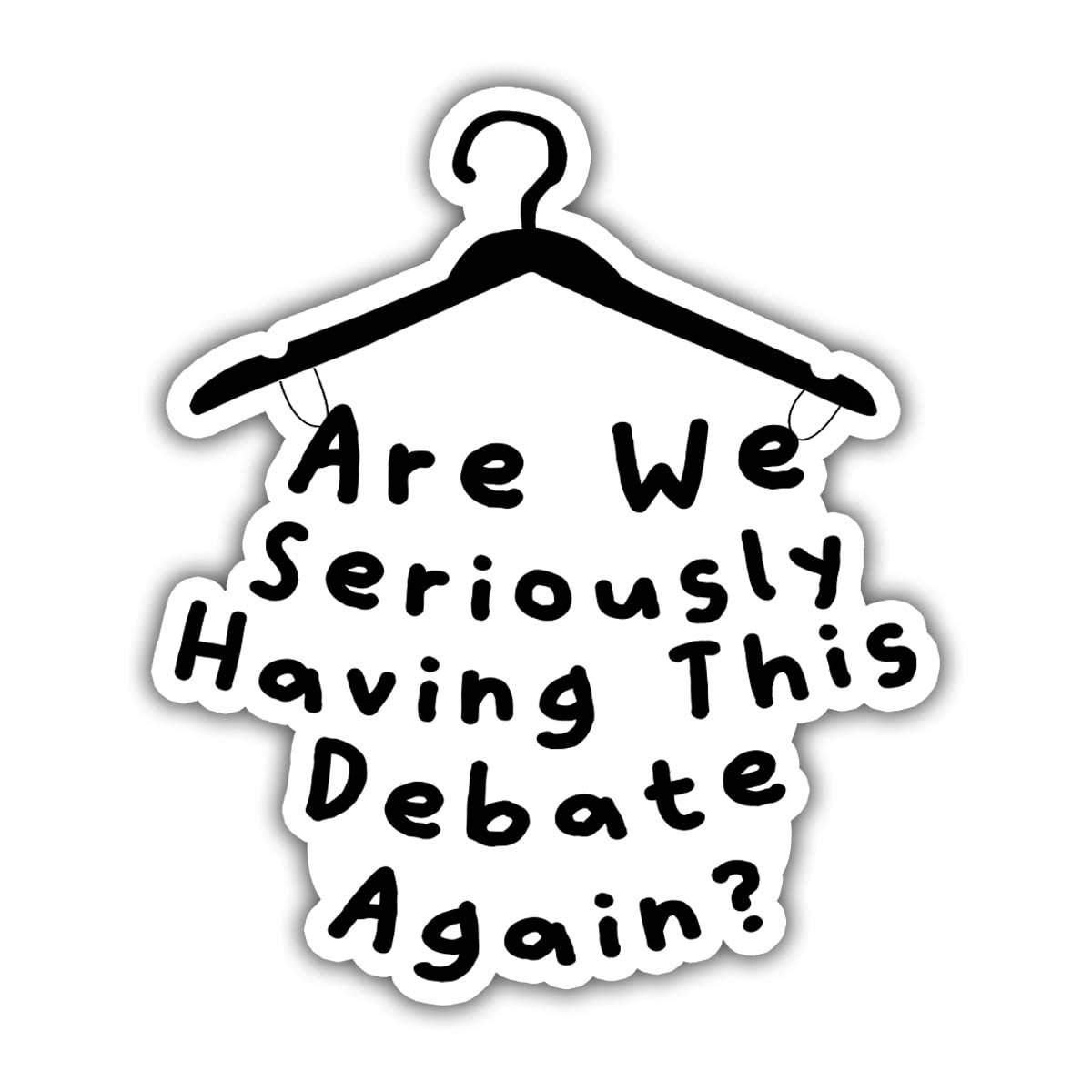3 Pack Feminist Debate Stickers - Waterproof Vinyl Decals for Laptop, Phone, Planner, Bottle, Car Bumper, Wall & Window (3x4 Inches) - Perfect for Women's Rights Supporters, Office Decor & Personal Expression