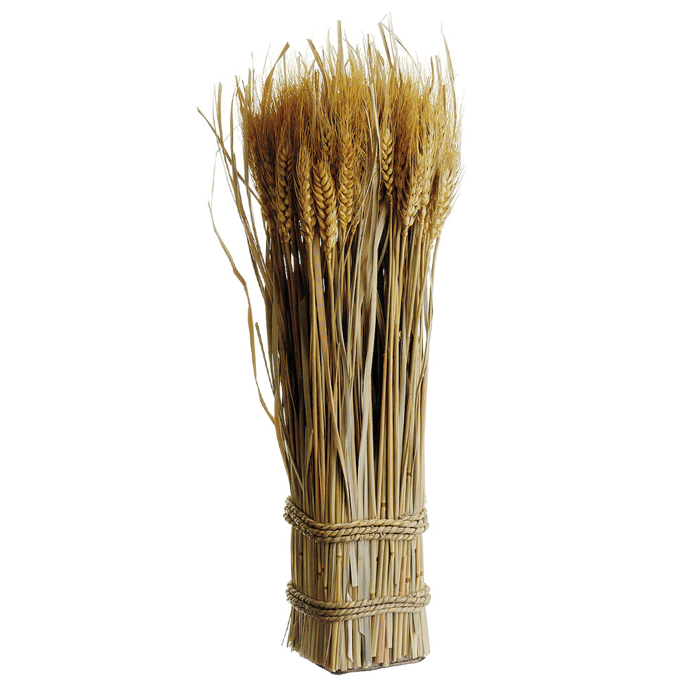 17-Piece Natural Preserved Wheat & Grass Standing Twig Arrangement - Pack of 10 | Rustic Home Decor for Farmhouse, Wedding Centerpieces & Fall Table Settings
