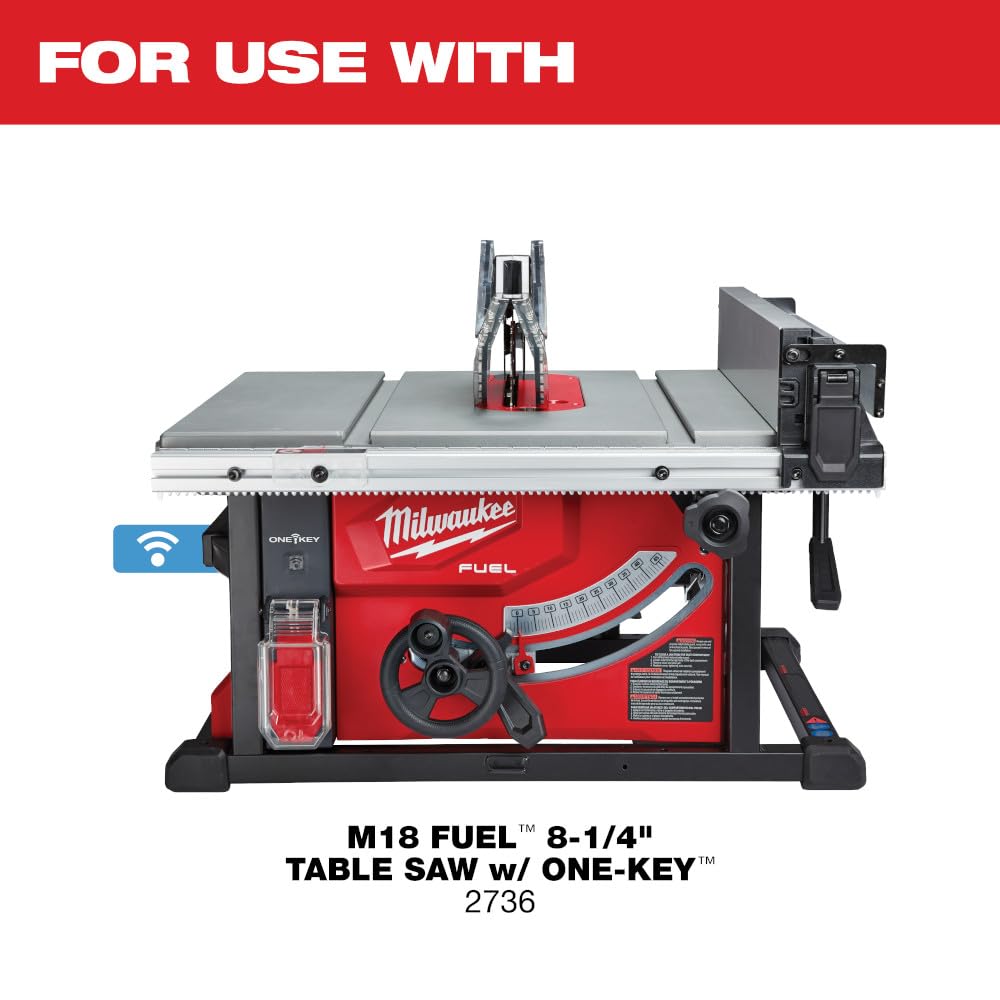 Milwaukee 48-08-0561 Folding Table Saw Stand - Heavy Duty Portable Workbench for Woodworking, Construction & DIY Projects | Compact Storage & Jobsite Use
