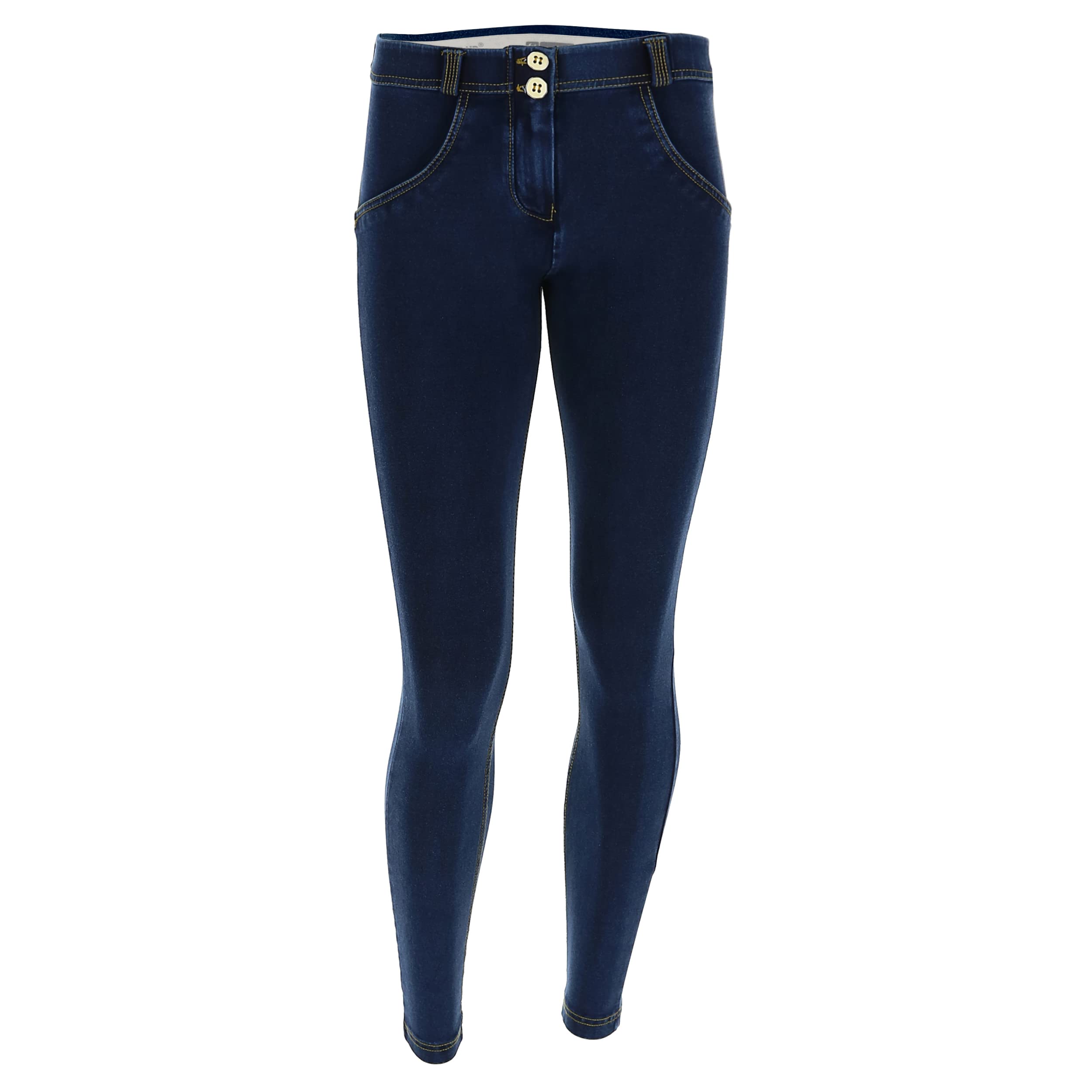 FREDDY WR.UP® Women's Mid Rise Petite Denim Jeans - Stretch Comfort Fit for Casual & Work Wear