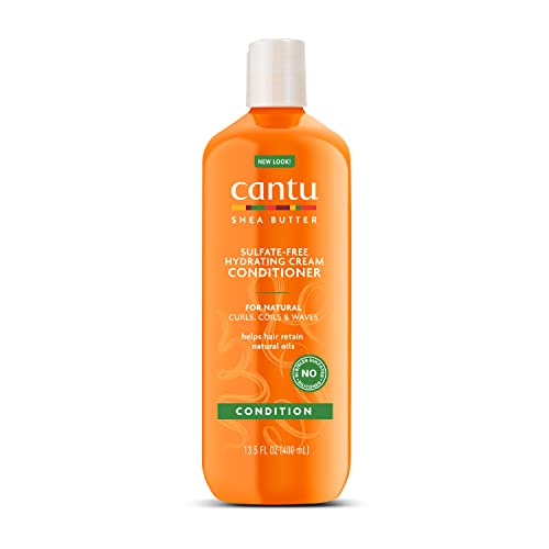 **Cantu Hydrating Cream Conditioner with Shea Butter for Natural Hair – 13.5 fl oz, Deep Moisture & Repair (Packaging May Vary) – Perfect for Curly, Coily & Dry Hair Care Routine**