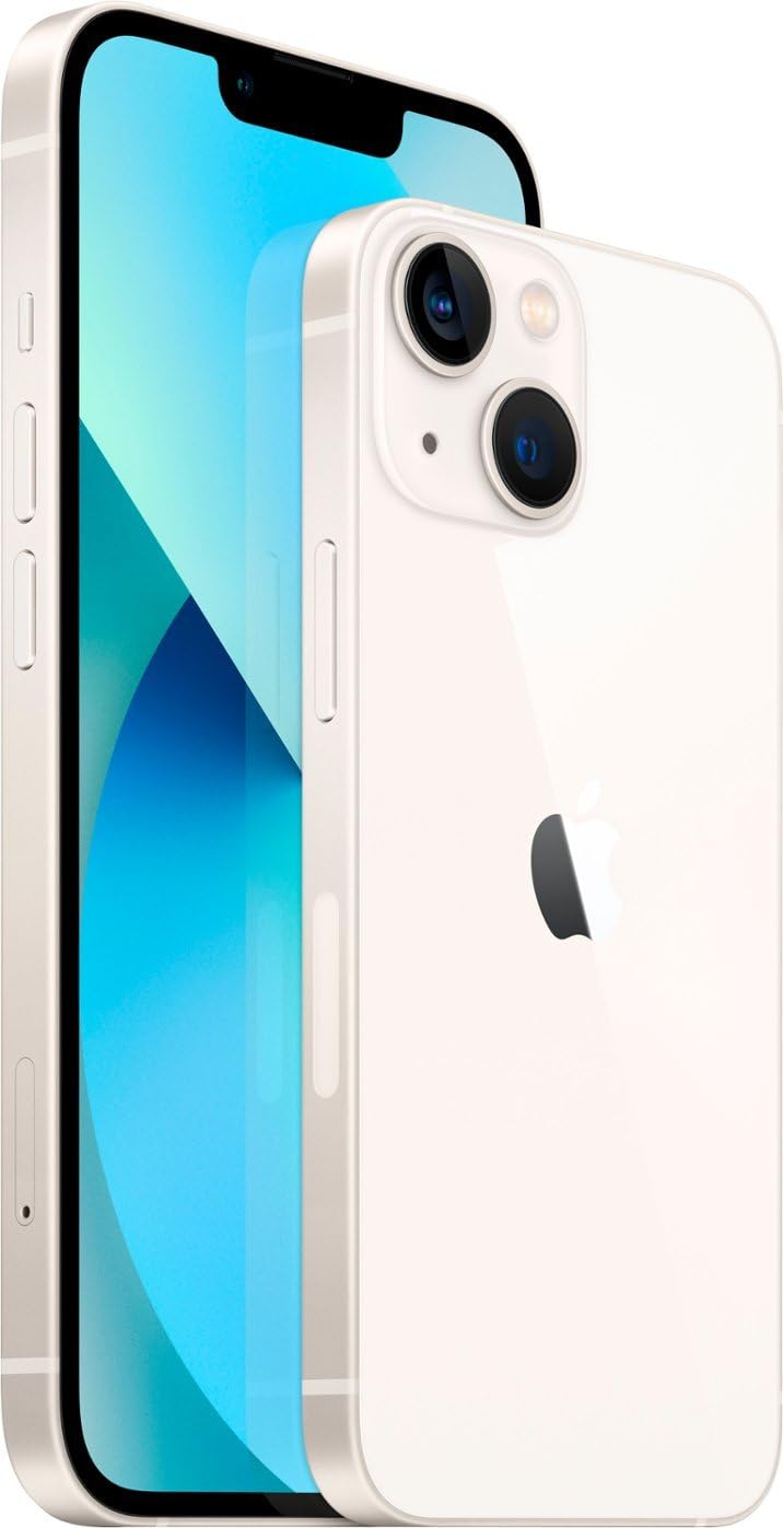 Refurbished Apple iPhone 13 Mini 256GB Starlight - T-Mobile Unlocked Smartphone | Perfect for Travel, Work & Everyday Use