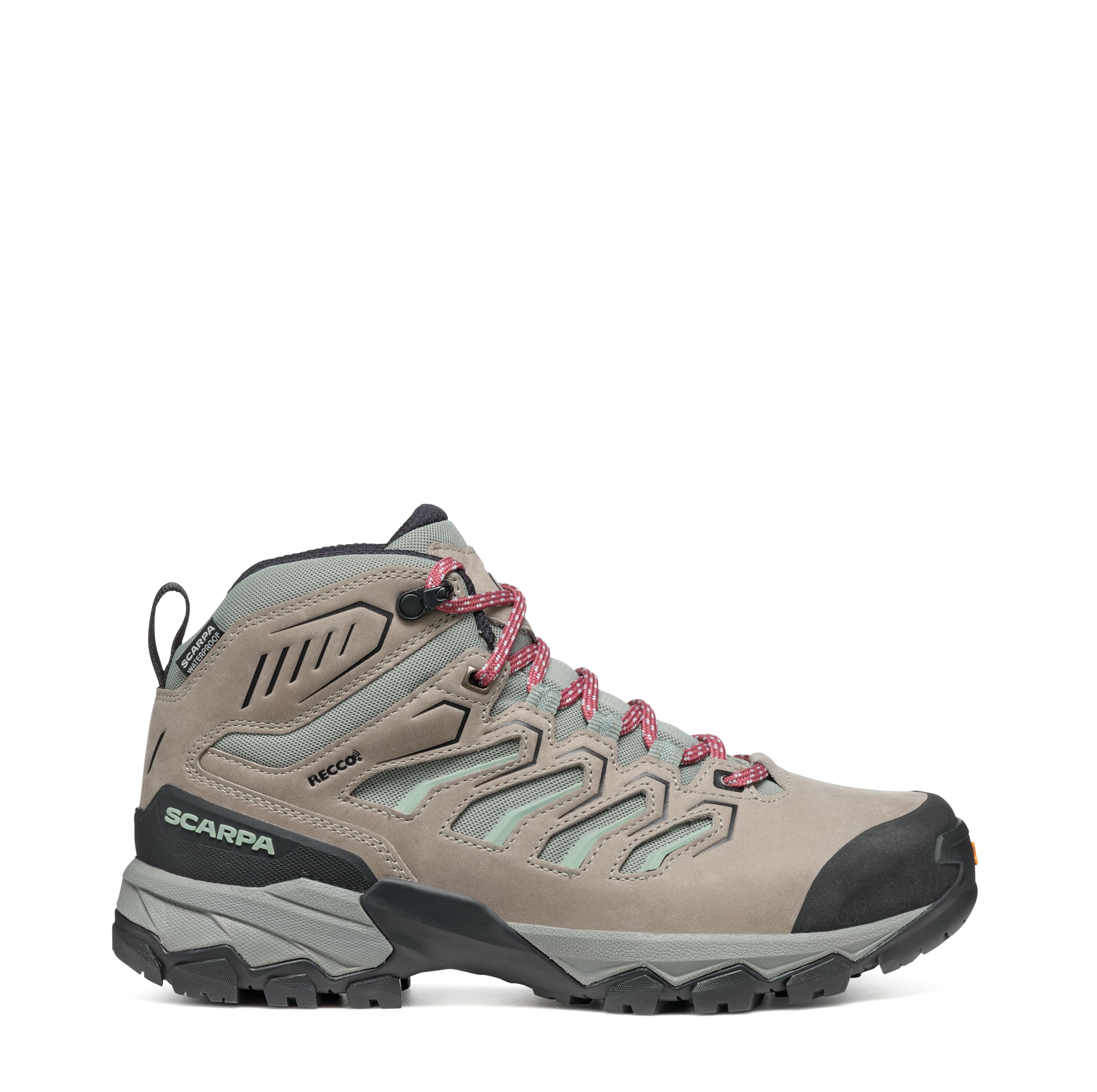 SCARPA Women's Moraine Mid WP Waterproof Breathable Hiking Boots - Lightweight Backpacking Shoes for Outdoor Adventures, Trail Walking & Mountain Climbing