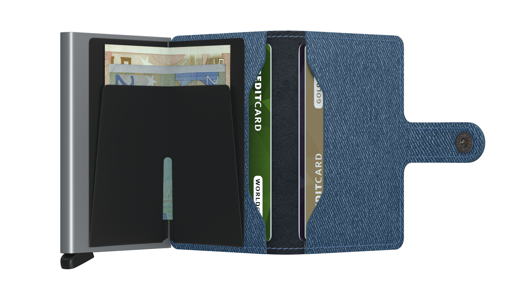 SECRID RFID Miniwallet Twist - Slim Anti-Theft Wallet for Men & Women - NFC Blocking Credit Card Holder - Perfect for Travel, Shopping & Everyday Use