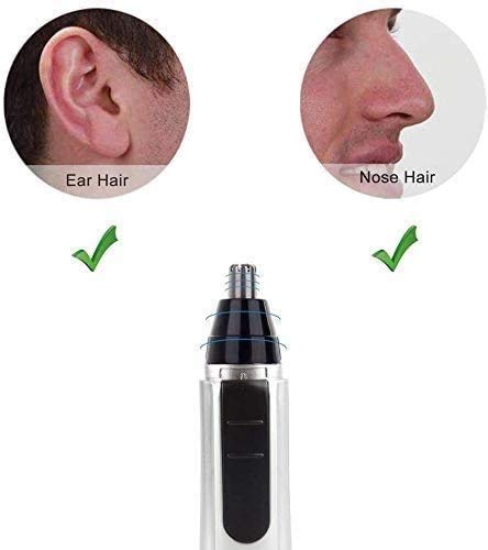 USB Rechargeable Nose & Ear Hair Trimmer for Men and Women - Professional Painless Grooming with Waterproof Dual Edge Blades - Perfect for Travel, Home Use, and Personal Care Routines
