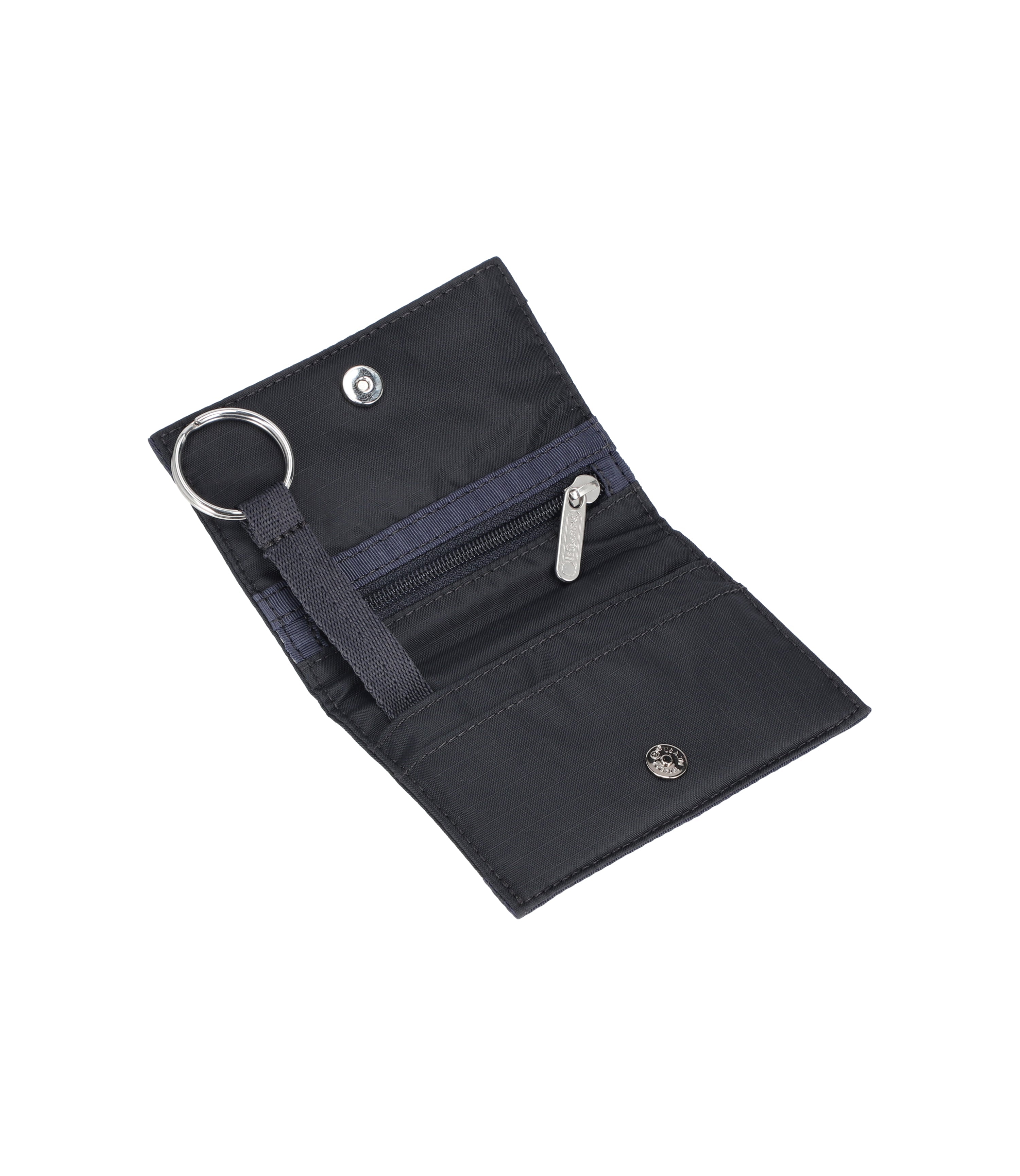 Premium Snap Card Case - Deep Sea Navy Blue Solid (Model 1318 R111) - Perfect for Credit Cards, IDs & Business Cards | Slim & Durable Wallet Alternative for Everyday Use