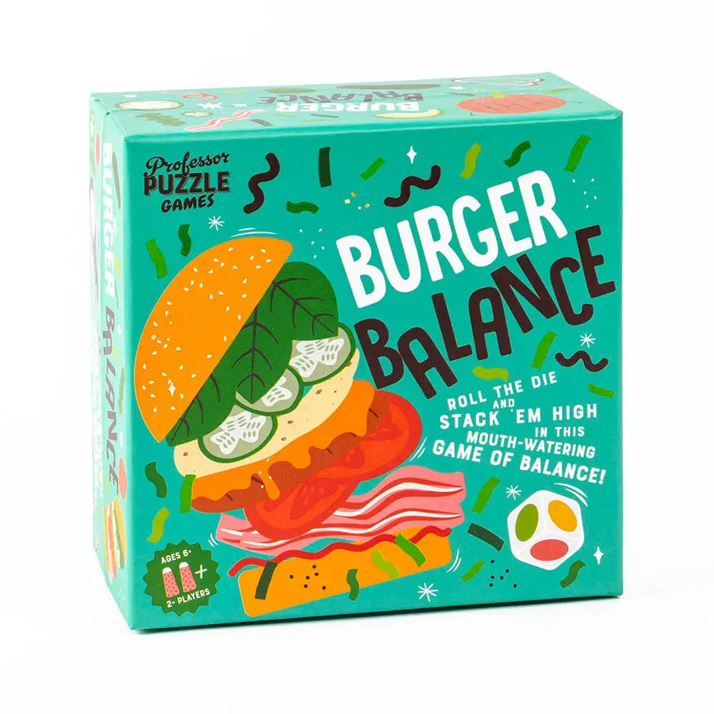 Burger Balance Game - Fun Family Board Game for Kids & Adults - Perfect for Parties, Family Nights & Team Building Activities