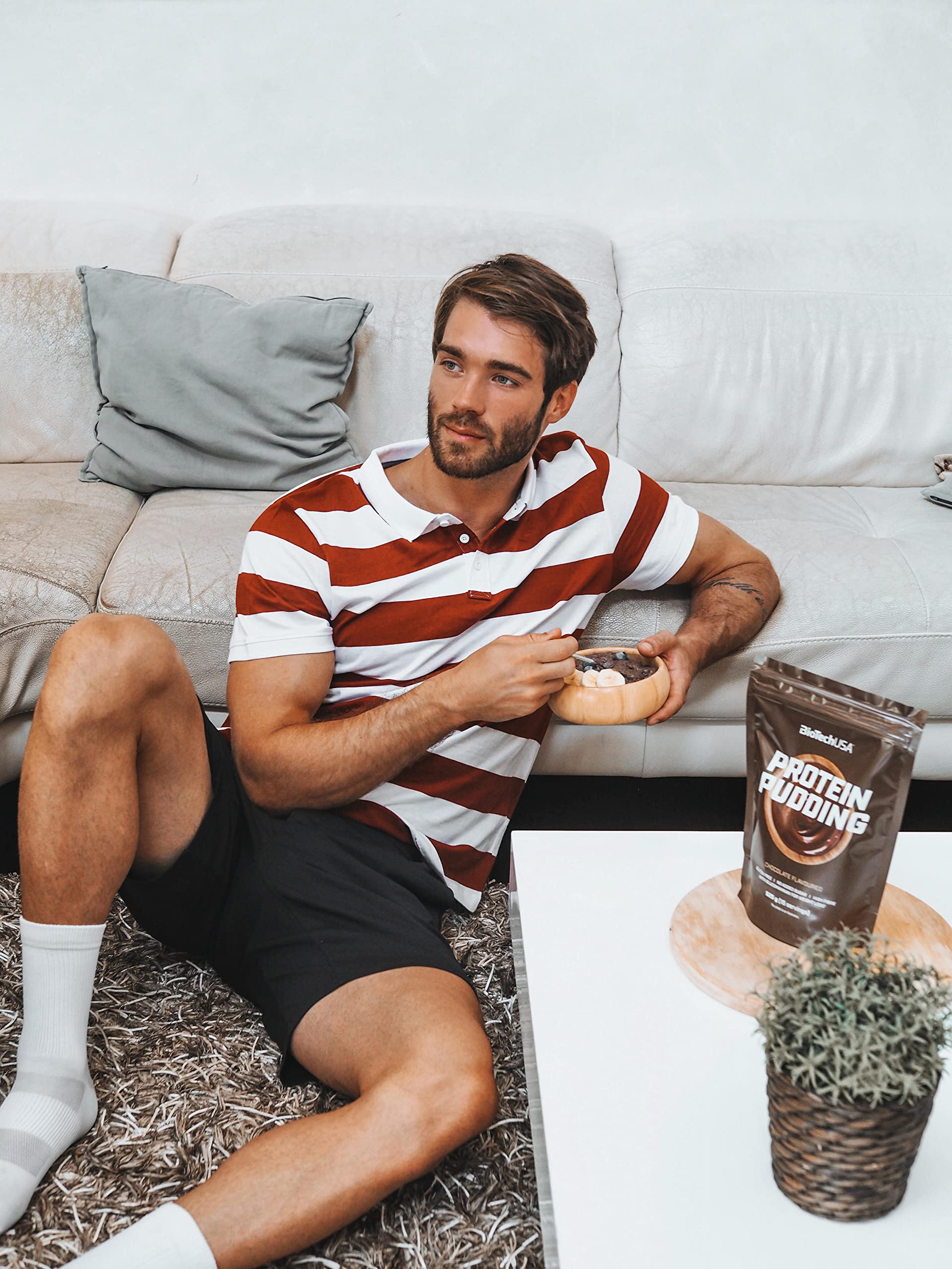 BioTechUSA Protein Pudding - Chocolate Flavor 525g | High Protein Dessert for Muscle Recovery & Weight Management | Perfect for Post-Workout, Snacks & Healthy Lifestyle