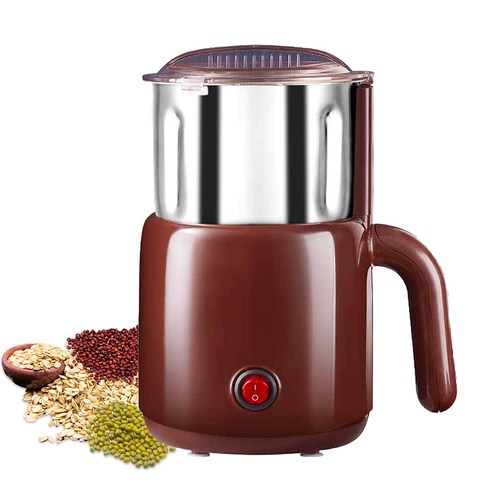 Premium Electric Herb Grinder - Stainless Steel Blade, One-Touch Control for Spices, Coffee Beans & More - Perfect for Kitchen, Camping & Travel Use