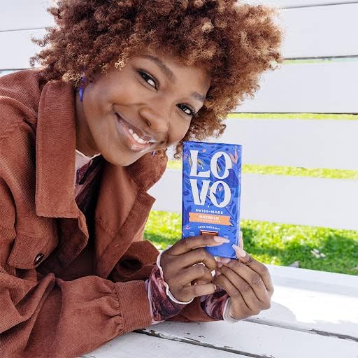 LOVO Oatmilk Chocolate Bar - Vegan Dairy-Free Milk Chocolate with Oatmilk, Gluten-Free, Swiss-Made, RFA Certified, 2.82oz (8-Pack) | Perfect for Gifts, Desserts & Healthy Snacking