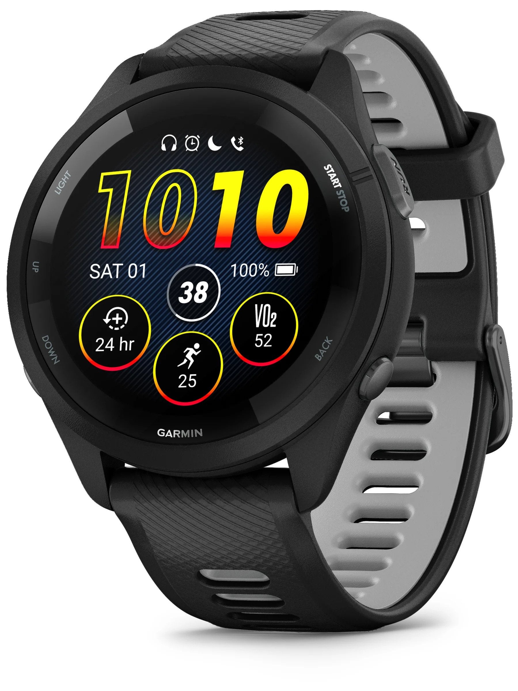 Garmin Forerunner 265 GPS Running Watch with AMOLED Display - Heart Rate Monitor, Music Storage & Advanced Training Metrics for Runners & Athletes - Perfect for Marathon Training & Outdoor Workouts