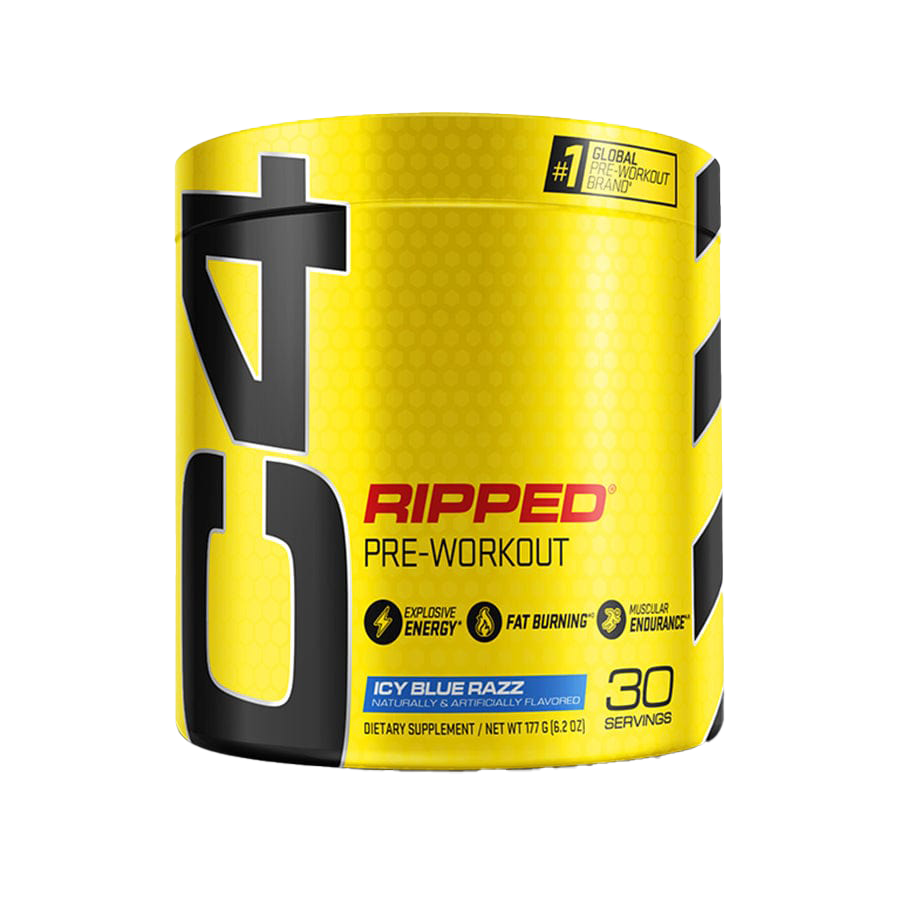 Cellucor C4 Ripped Pre-Workout Powder - 30 Servings (165g) for Fat Burning & Energy Boost | Ideal for Gym, Weight Loss & Fitness Training
