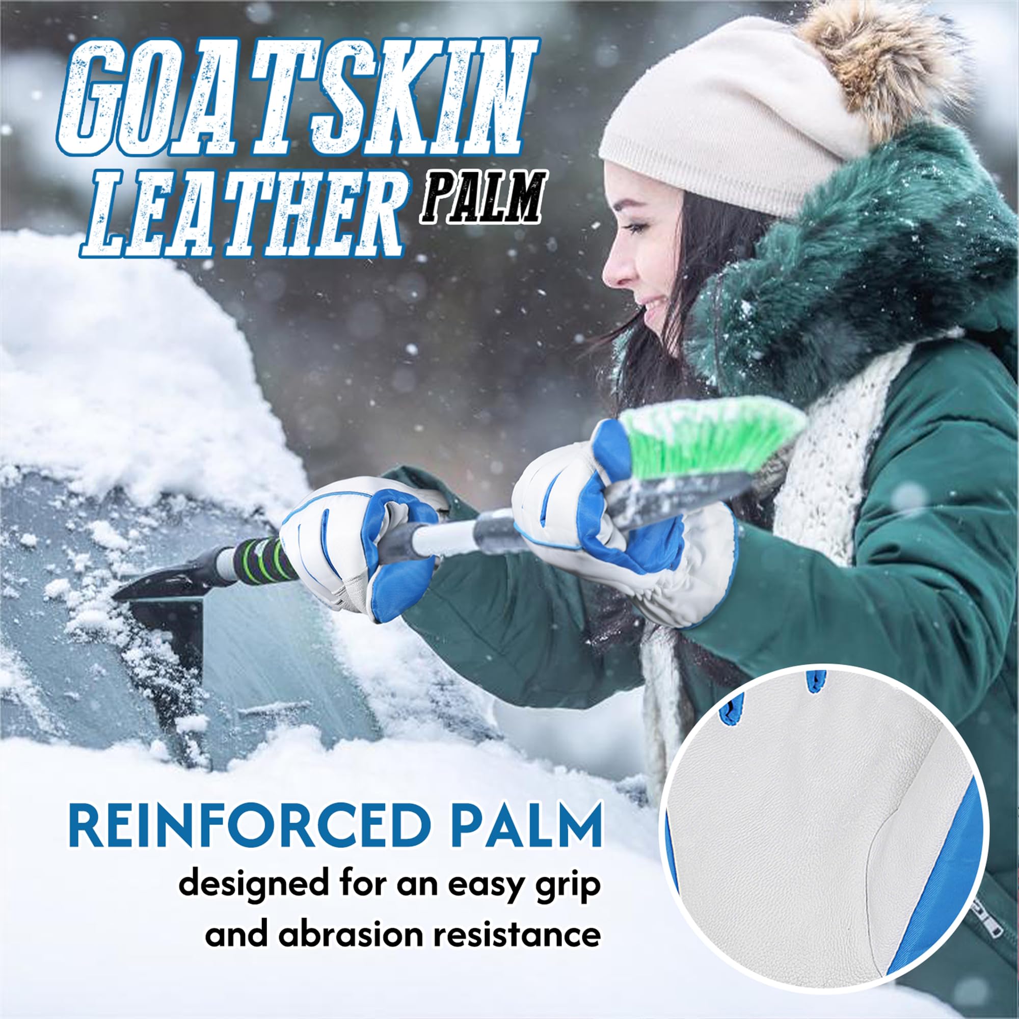 Women's 3M Thinsulate Waterproof Winter Gloves - Warm for Skiing, Hiking & Outdoor Work