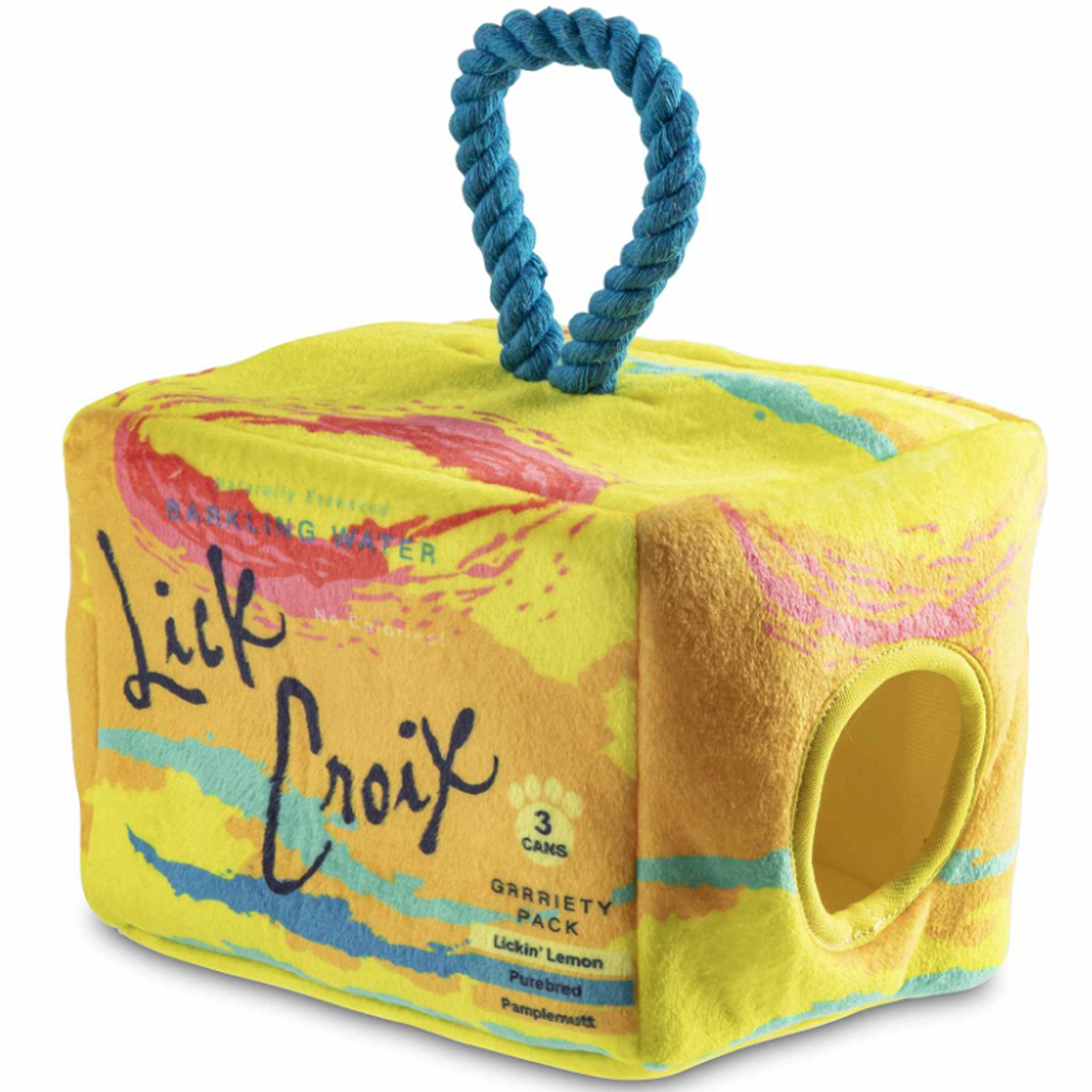 Haute Diggity Dog Lickcroix Grrriety Pack - 3-Piece Multi-Flavor Dog Chew Toys for Small & Medium Breeds - Fun Interactive Playtime & Dental Health Treats for Puppies & Adult Dogs - Perfect for Indoor Play, Training Rewards & Teething Relief