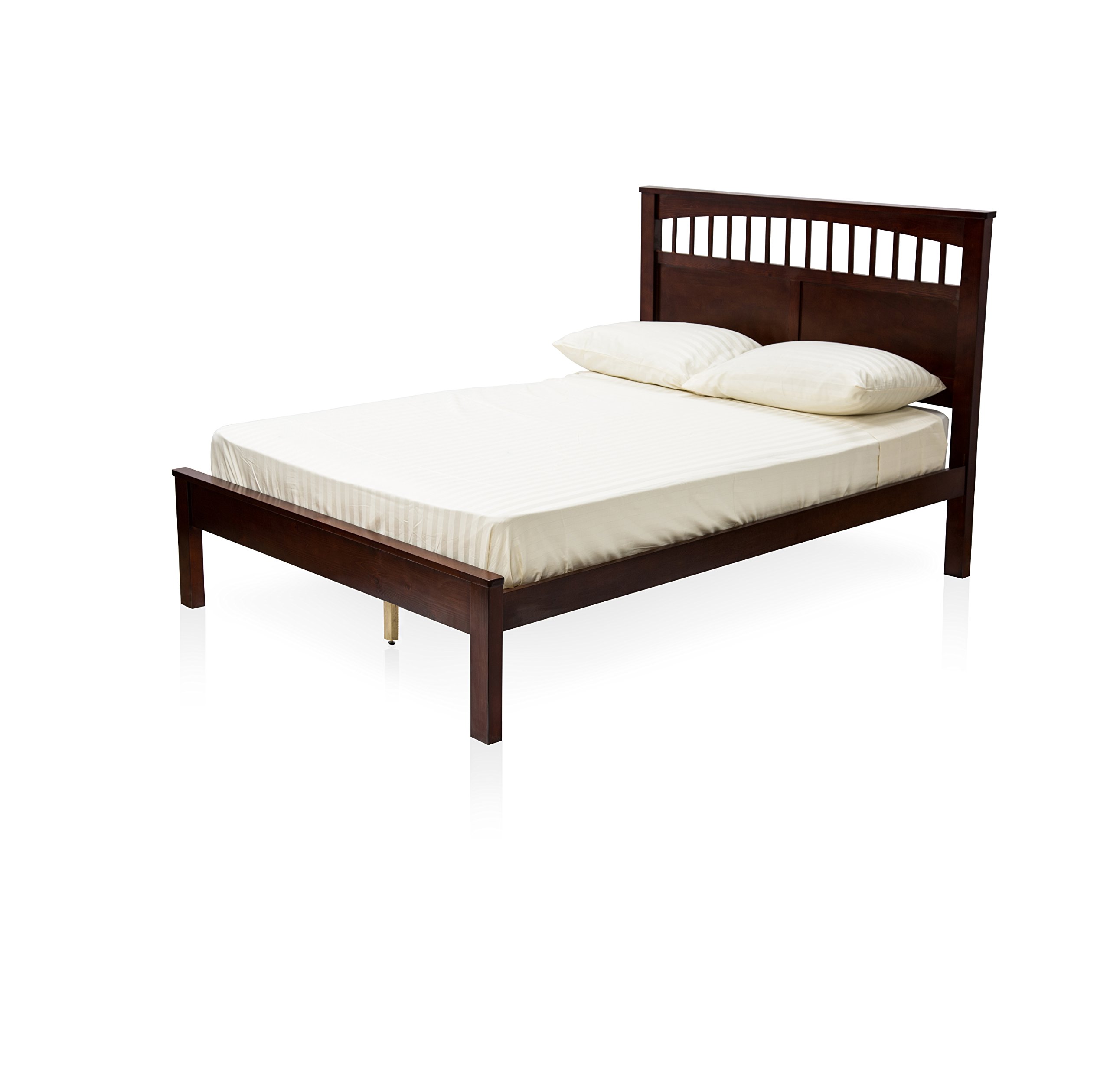 Furniture of America Ryder Casual Cherry Platform Bed, Twin Size - Modern Minimalist Bed Frame for Small Spaces, Kids & Guest Rooms