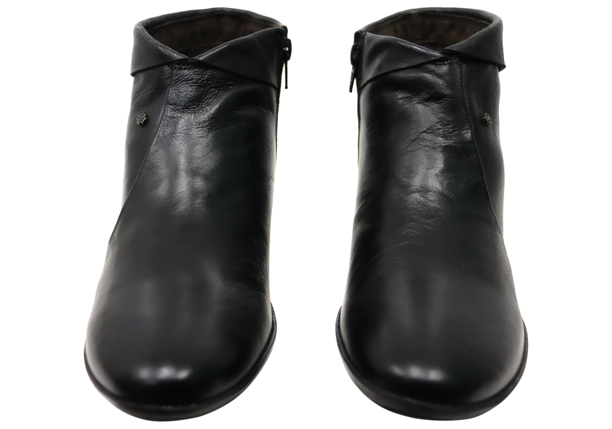Perlatto Lotty Women's Comfortable Leather Ankle Boots - Made in Brazil - Stylish & Durable for Work, Travel & Everyday Wear