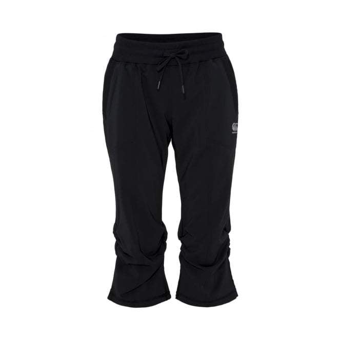Canterbury Balance Capri Pants for Women - Black - Comfortable & Stretchy Workout Leggings for Yoga, Running & Gym