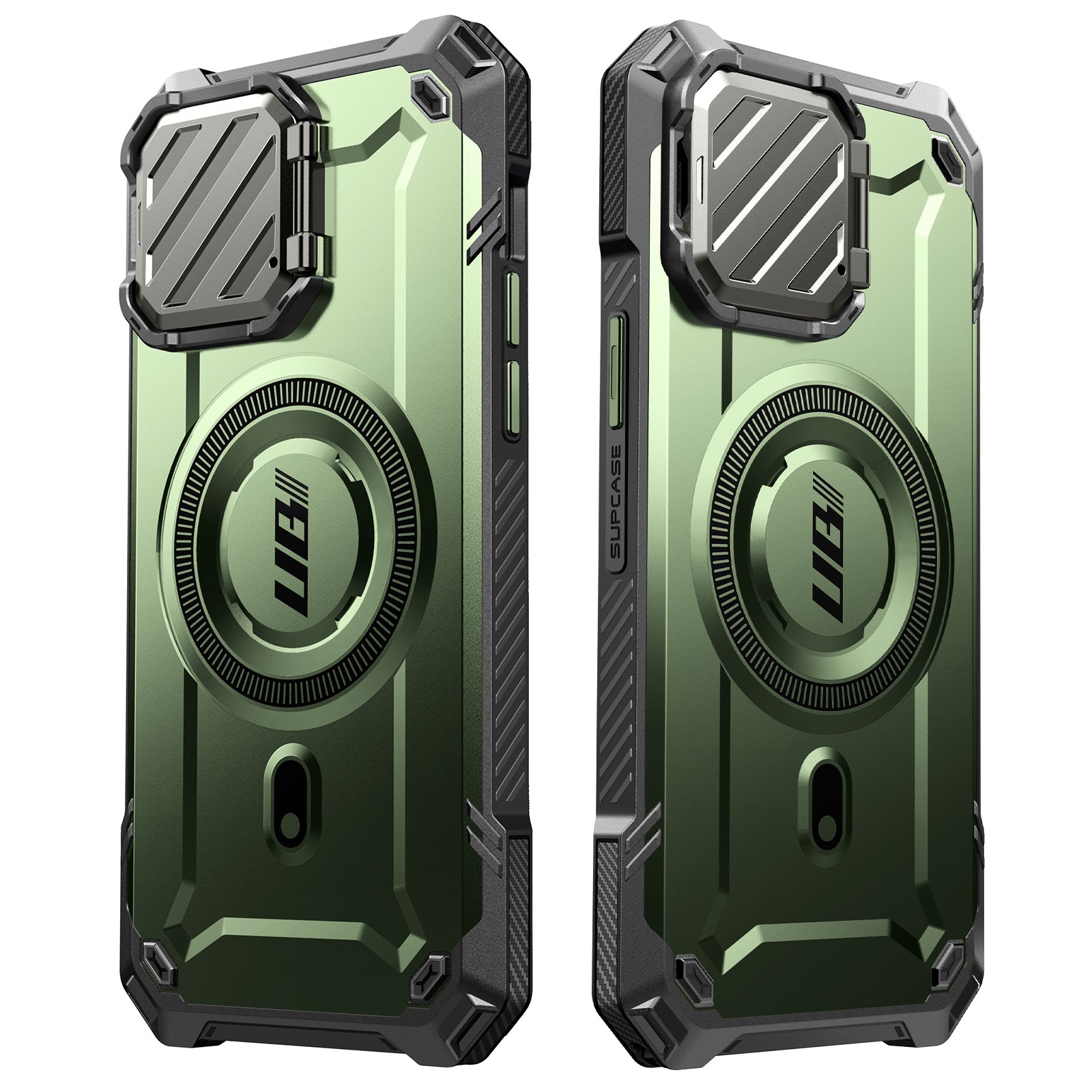 iPhone 14 Pro Max 6.7 Inch Unicorn Beetle MAG XT MagSafe Holster Case - Dark Green Protective Cover with Secure Clip | Perfect for Outdoor Adventures, Work & Daily Use