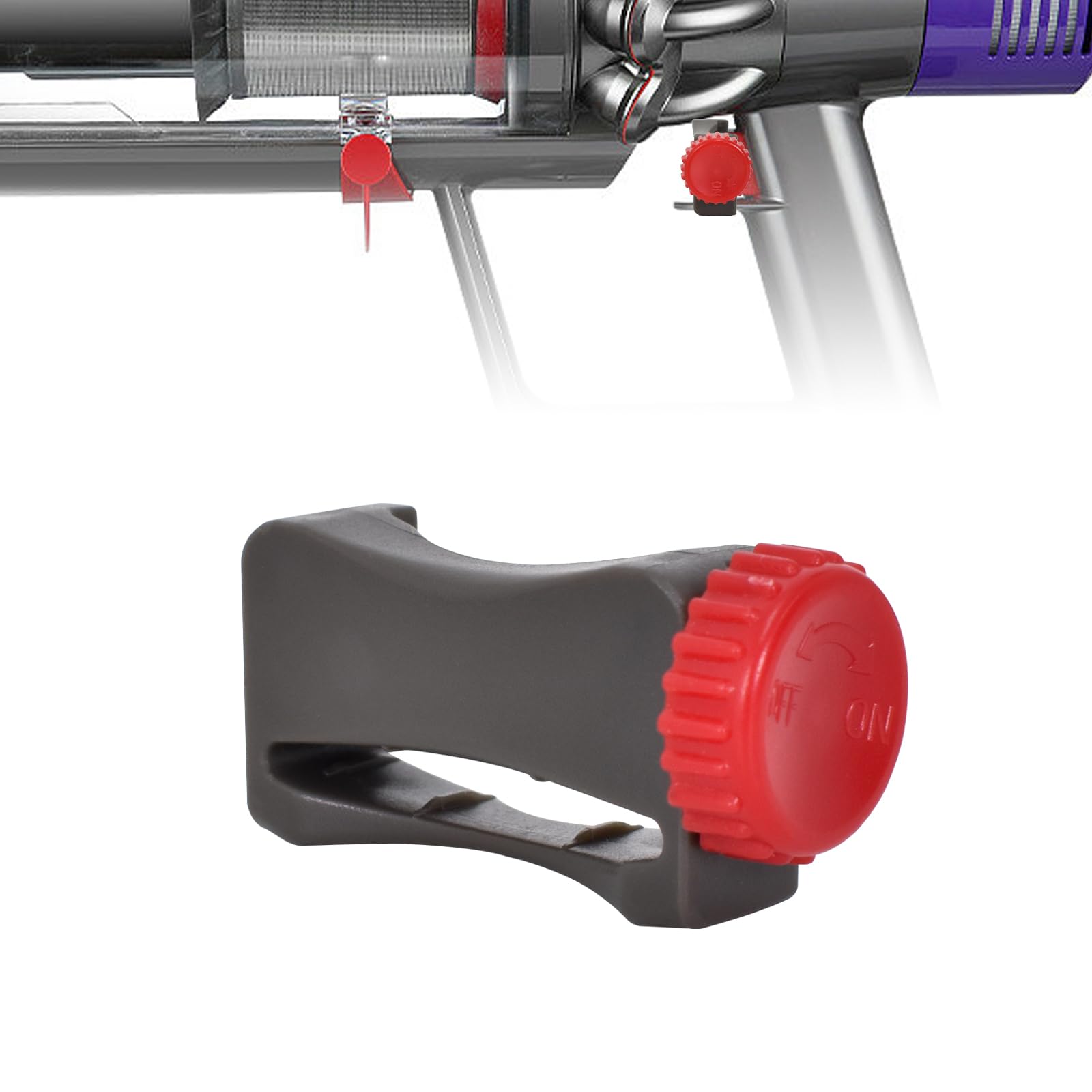 Dyson V6 V7 V8 V10 V11 V15 Vacuum Cleaner Push Button Trigger Lock Replacement Part - Compatible Accessory for Easy Cleaning | Perfect for Home, Office & Car Vacuuming