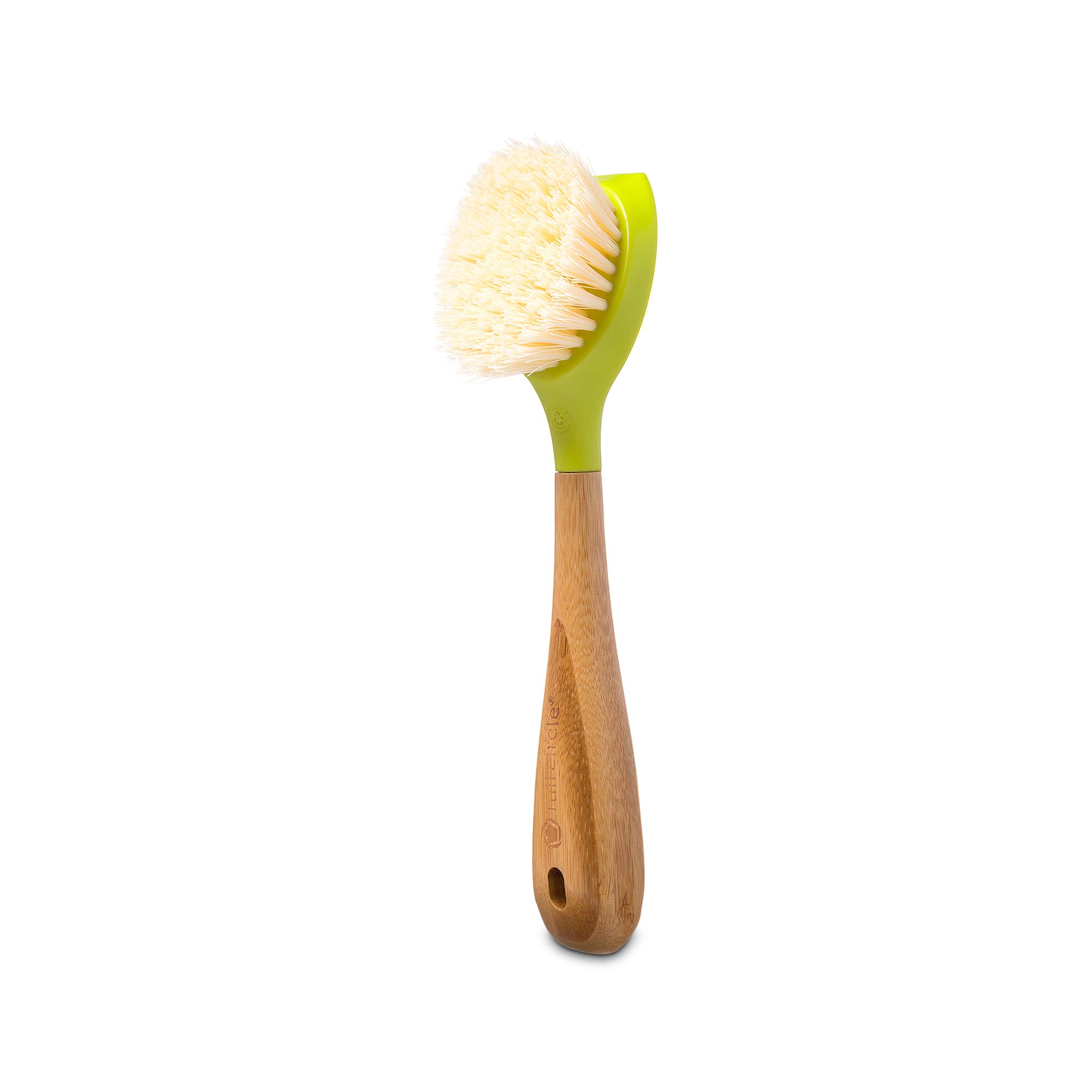 Eco-Friendly Bamboo Handle Dish Scrubber Brush - Full Circle Be Good Kitchen Scrubber for Pots, Pans & Utensils - Sustainable Green Cleaning Tool for Eco-Conscious Homes