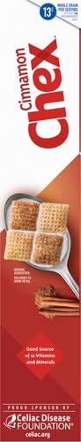 Gluten Free Cinnamon Chex Cereal - Whole Grain Breakfast Cereal, Family Size 19.2 oz - Perfect for Healthy Morning Meals & Snacks
