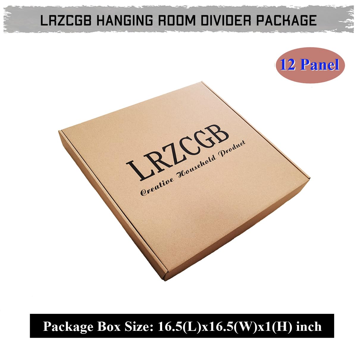 LRZCGB 12-Piece PVC Black Hanging Room Divider Panel Screen - Solid Privacy Partition for Living Room, Dining Room, Study & Hotel Decor | Home Office Separation & Space Dividing Solution